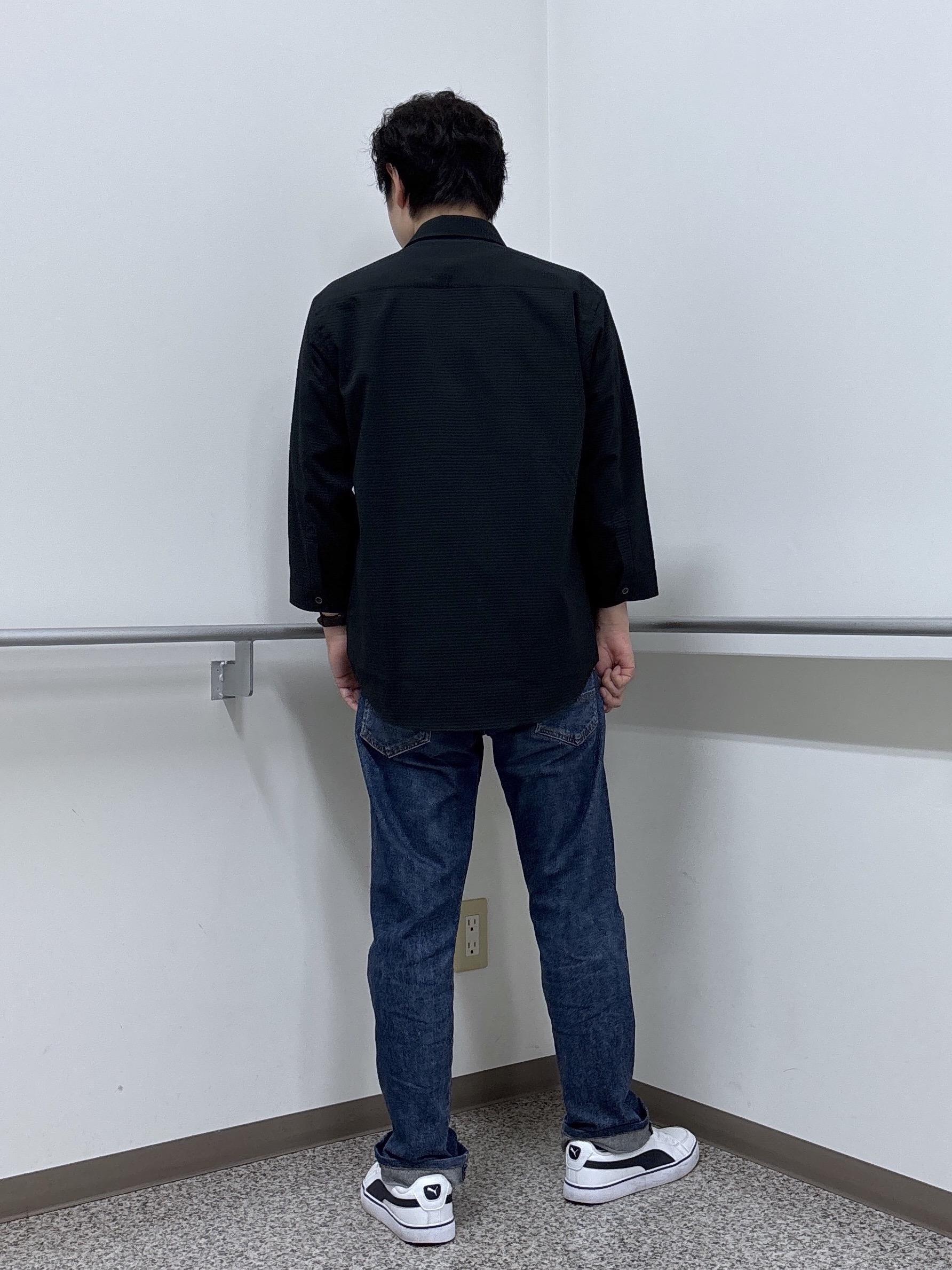 KEIさんの「TAKEO KIKUCHI｜【日本製】DotAir（R）サッカー7分袖シャツ」を使ったコーディネート