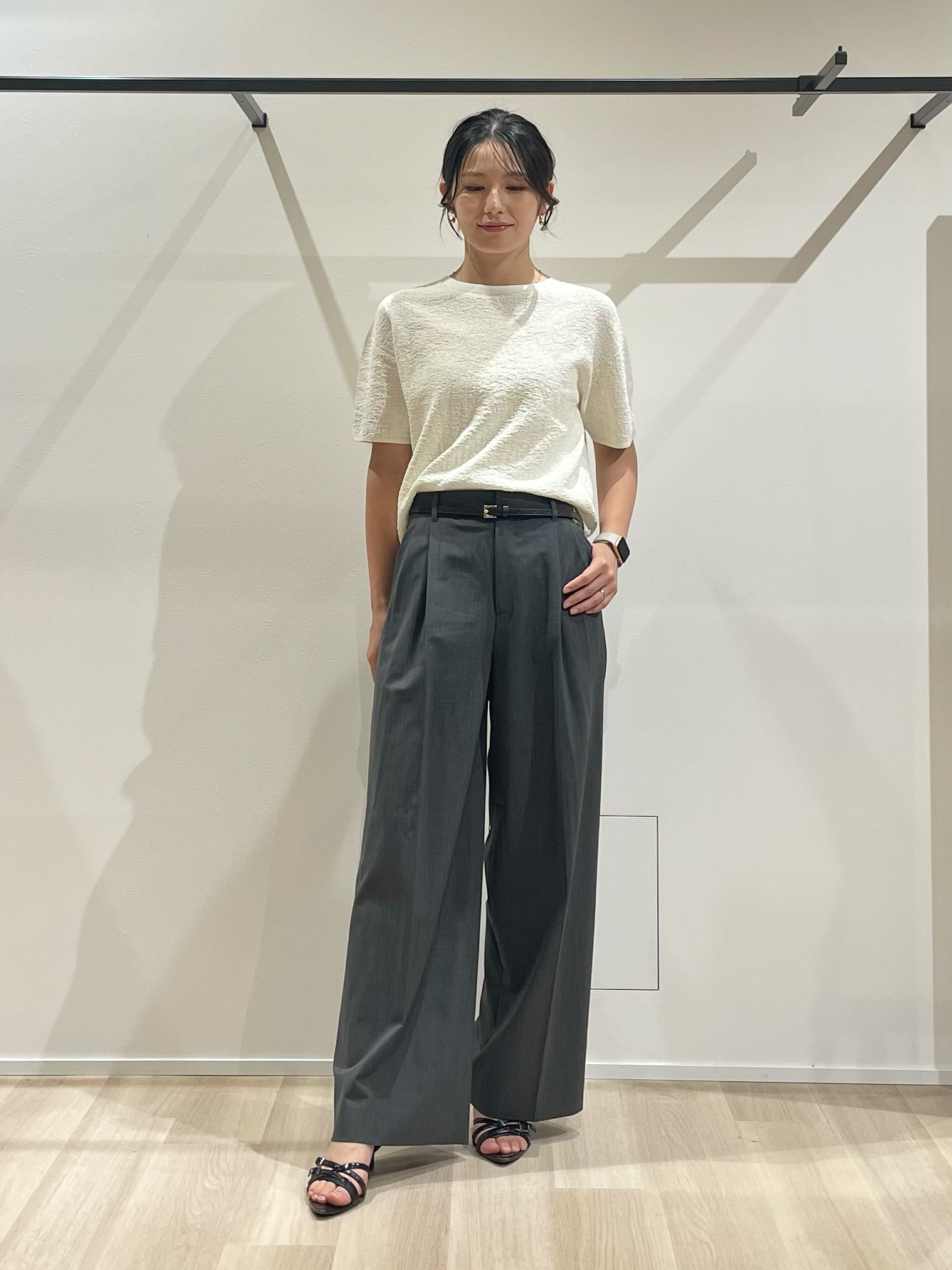 A.Nさんの「UNTITLED｜【セットアップ可/ストレッチ性】ドライタッチニットプルオーバー」を使ったコーディネート