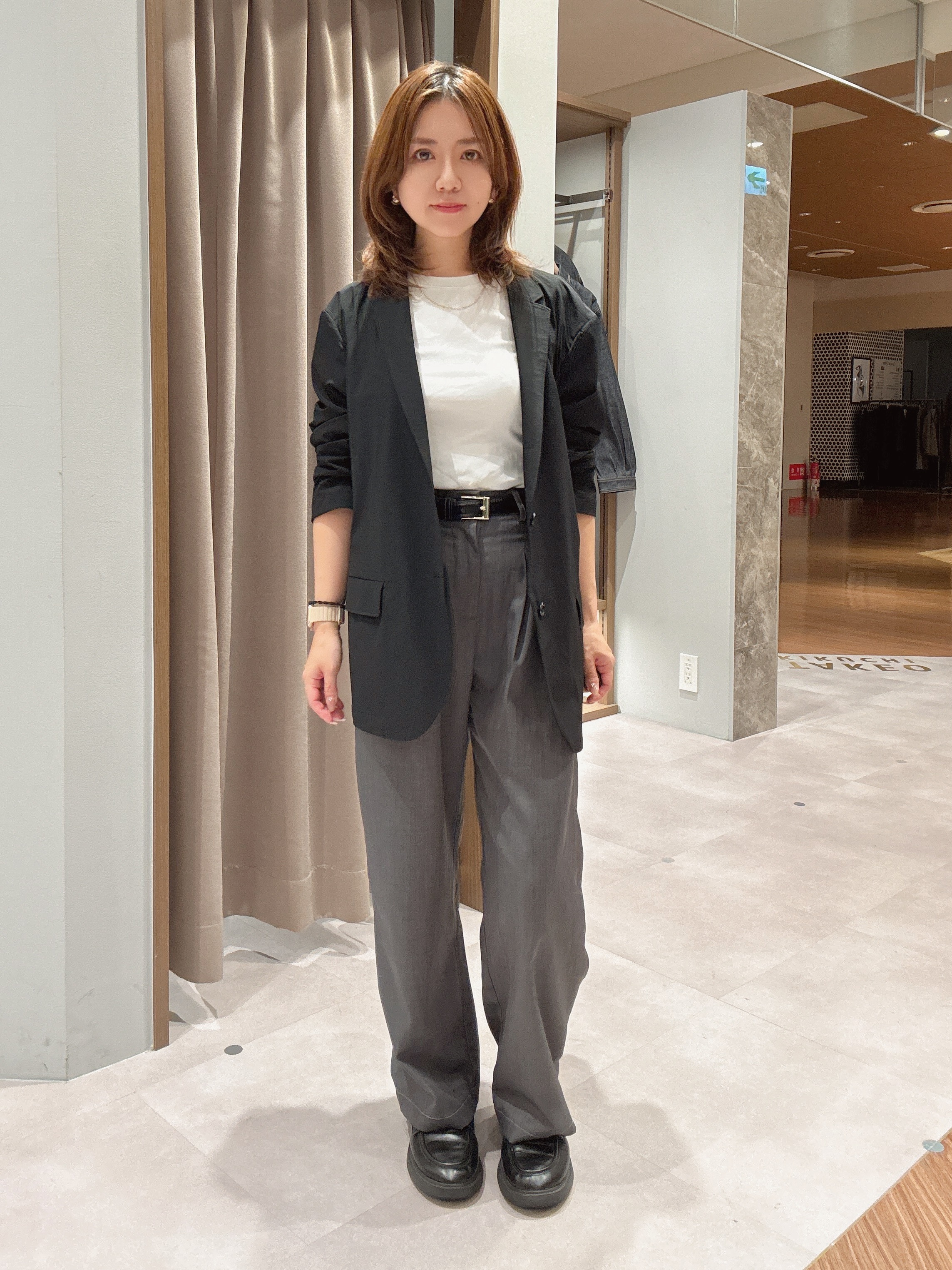 hanechanさんの「TAKEO KIKUCHI｜3Dナイロンストレッチ ジャケット」を使ったコーディネート