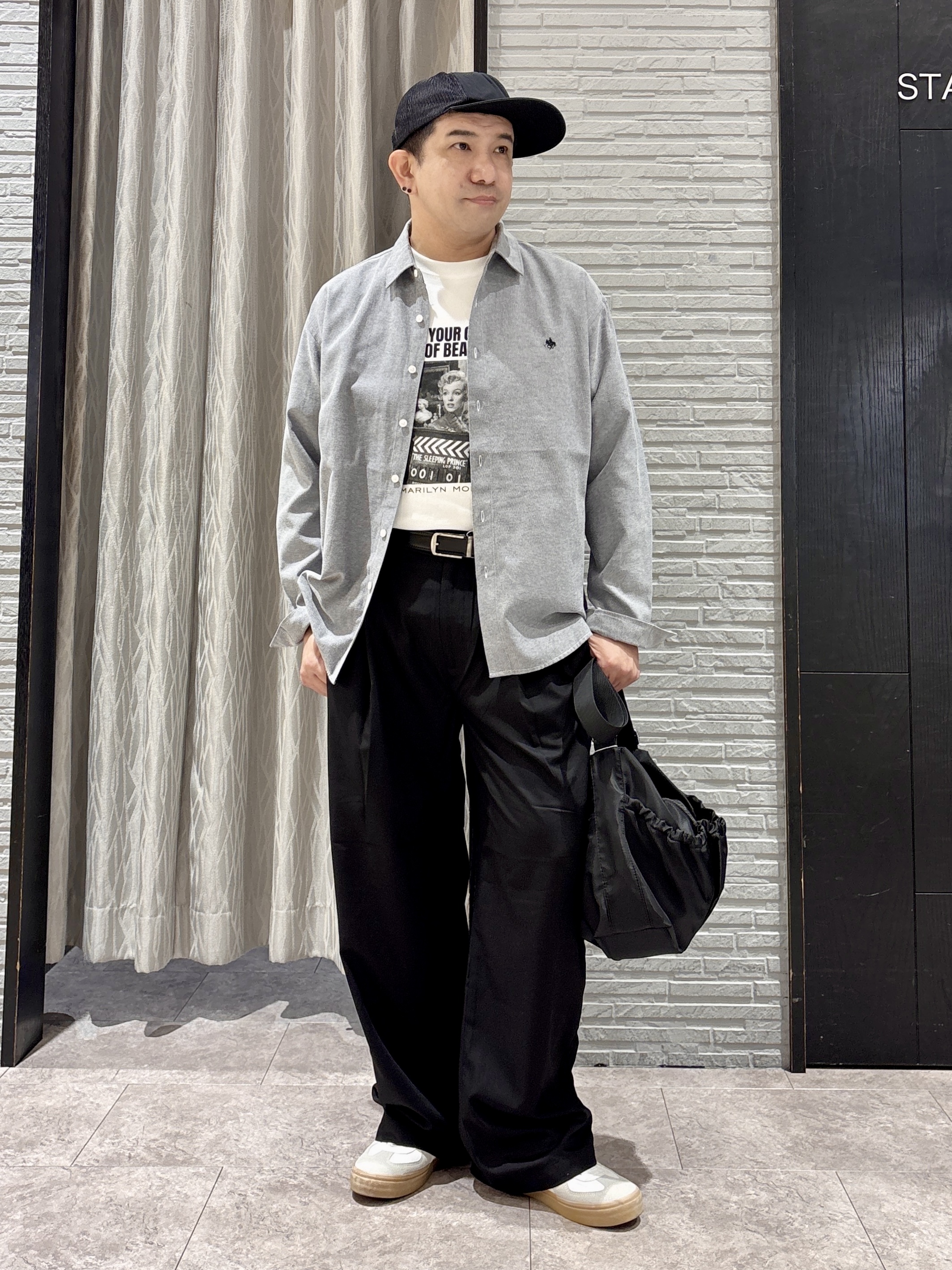 Pーyamaさんの「THE SHOP TK｜POLO BCS/アソート長袖シャツ」を使ったコーディネート