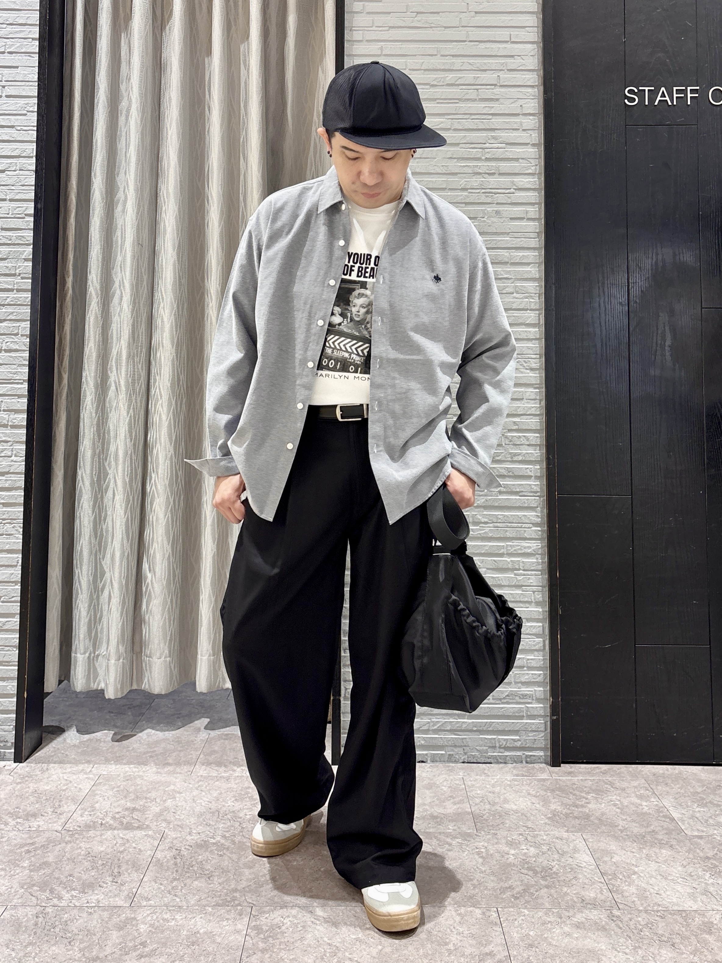 Pーyamaさんの「THE SHOP TK｜POLO BCS/アソート長袖シャツ」を使ったコーディネート