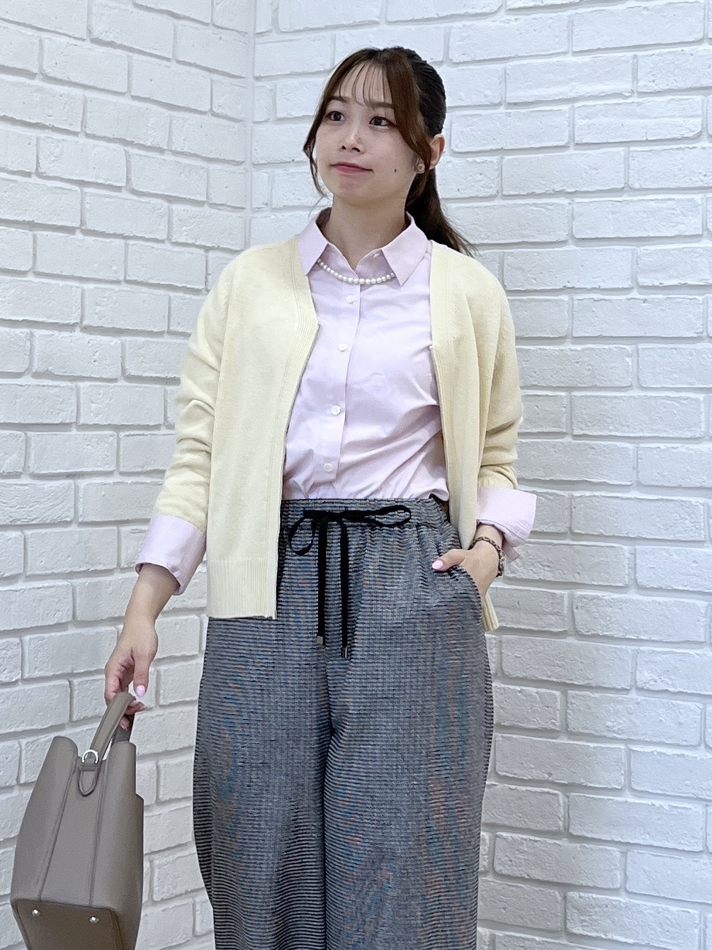 Saekoさんの「UNTITLED｜【アンサンブル可/秋羽織り】杢調ジップカーディガン」を使ったコーディネート