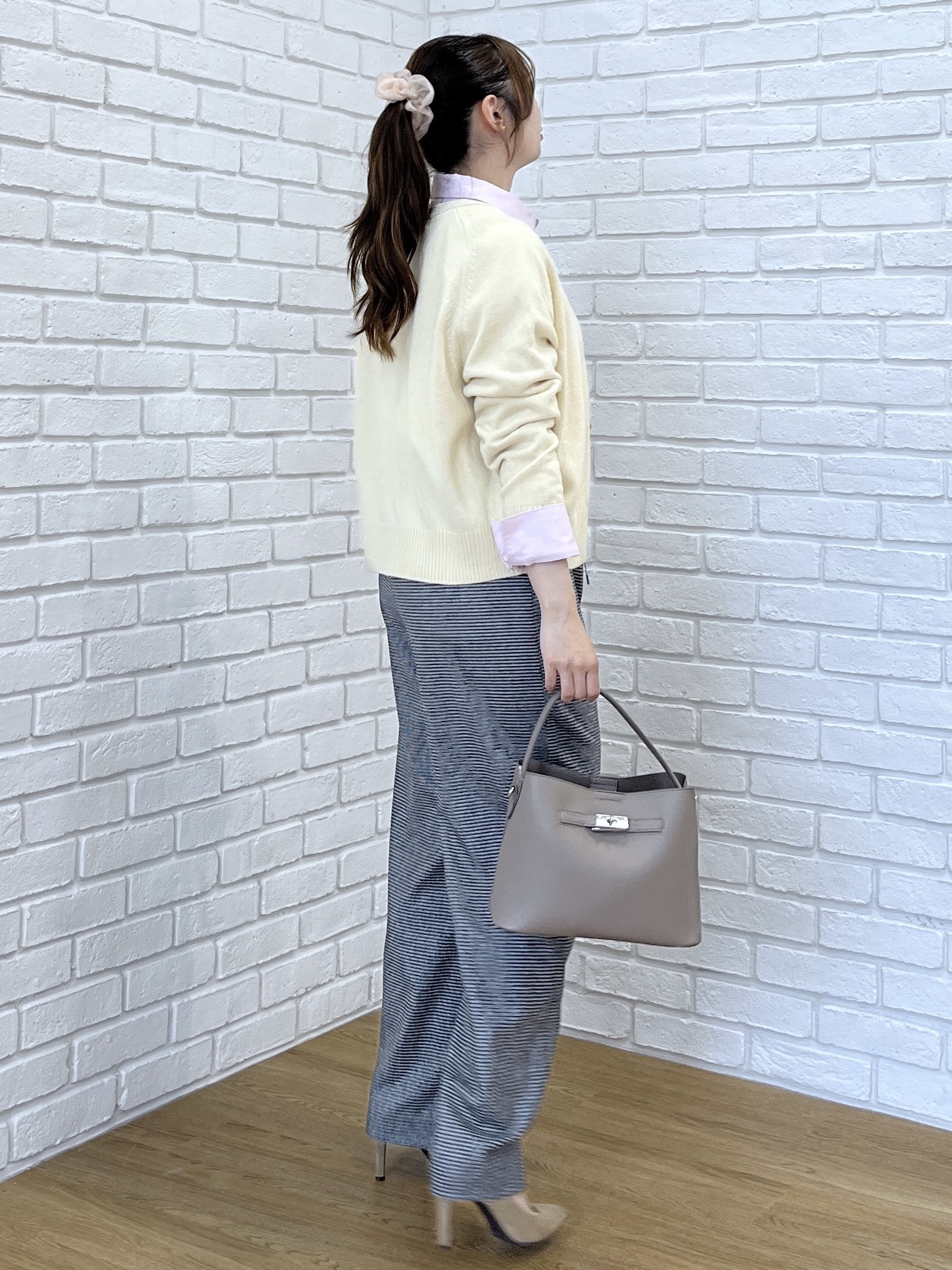 Saekoさんの「UNTITLED｜【アンサンブル可/秋羽織り】杢調ジップカーディガン」を使ったコーディネート