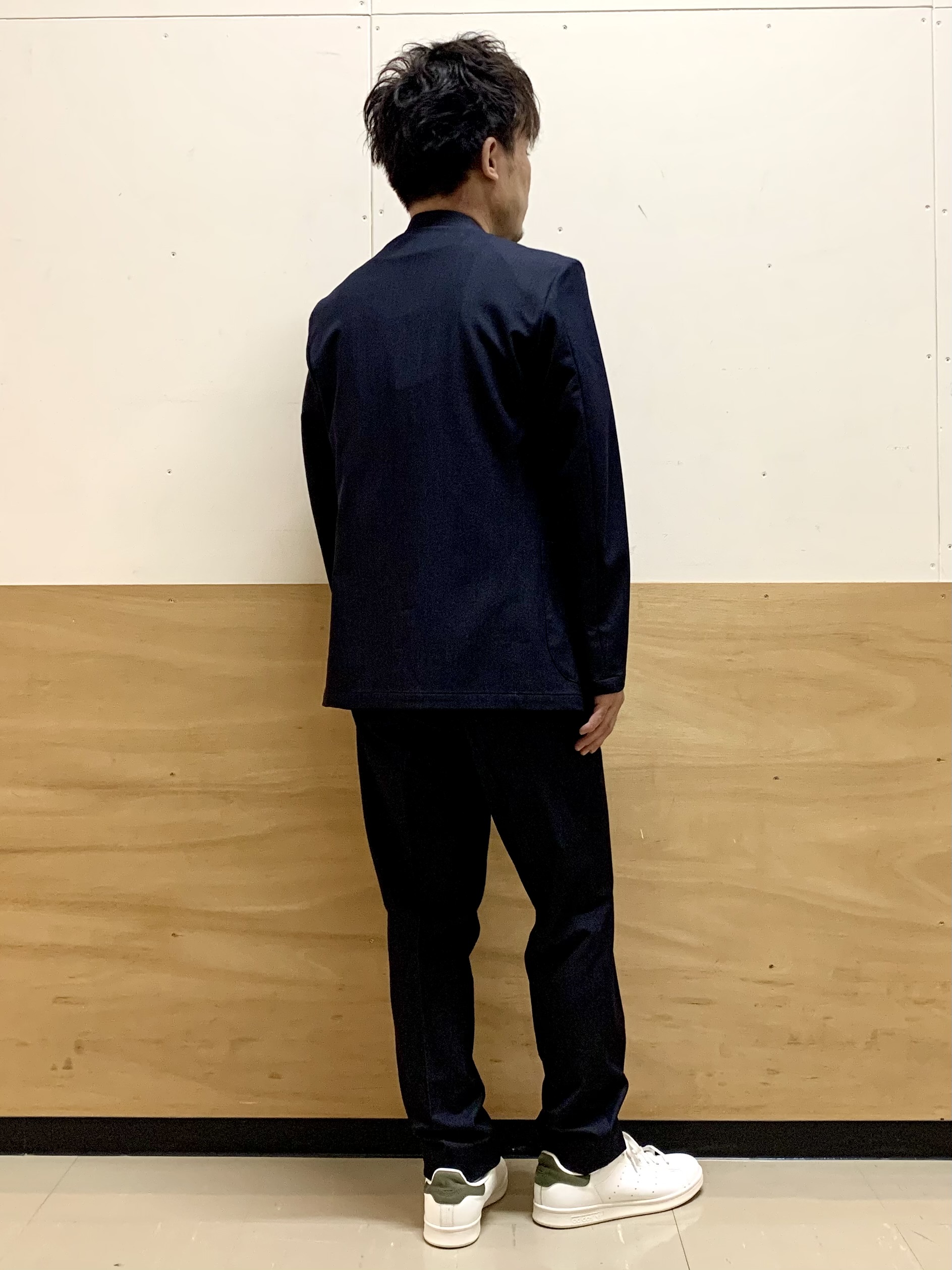 MATUさんの「THE SHOP TK｜【ストレッチ／洗濯機OK／セットアップ可】デニムライク ジャケット」を使ったコーディネート