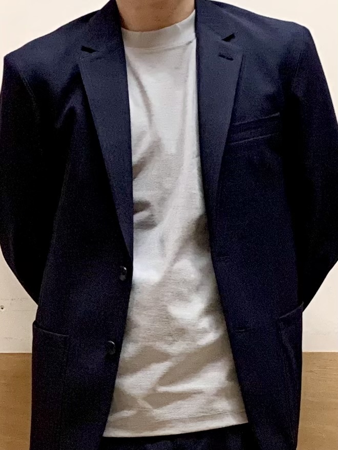 MATUさんの「THE SHOP TK｜【ストレッチ／洗濯機OK／セットアップ可】デニムライク ジャケット」を使ったコーディネート