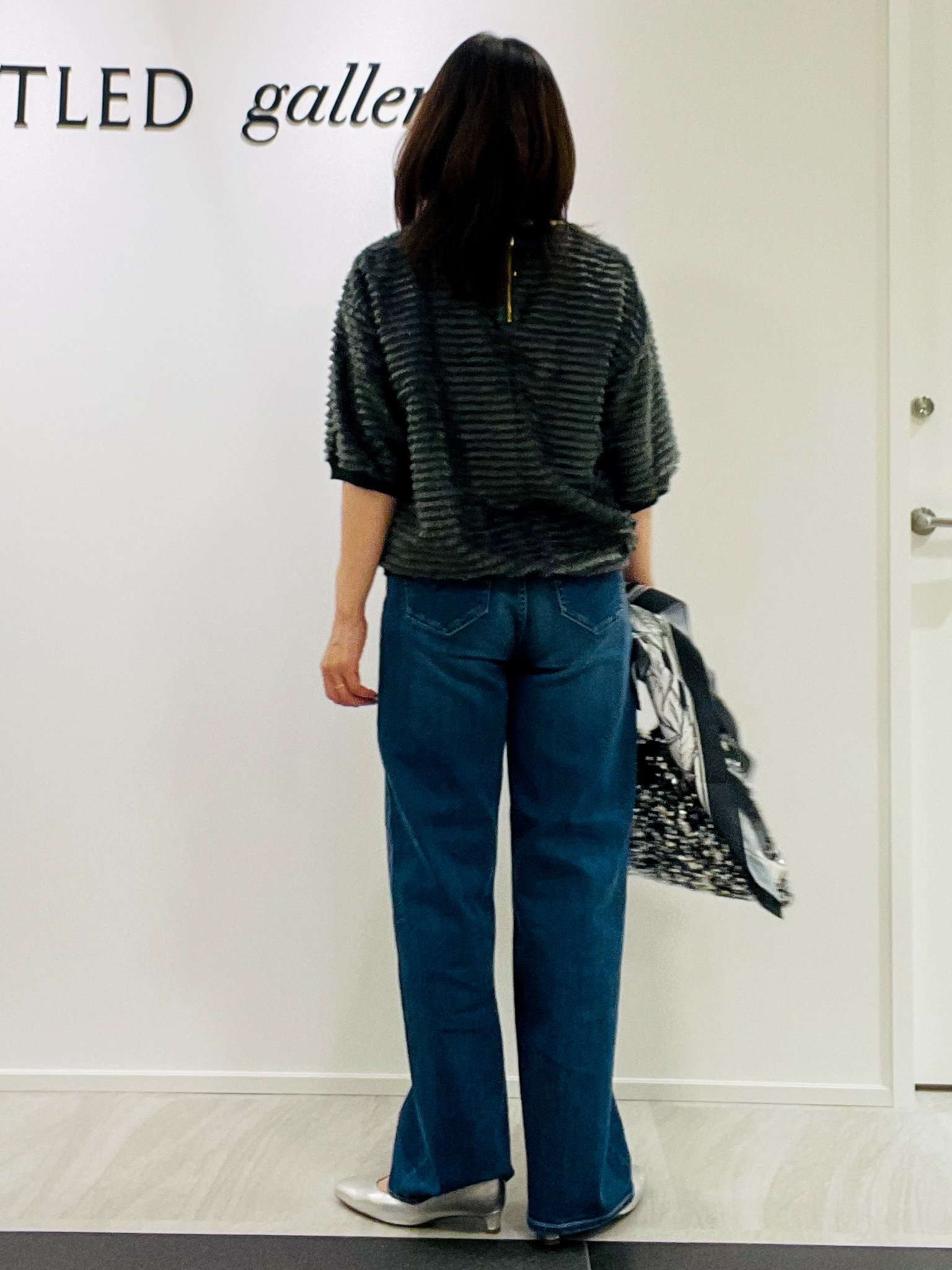 めいさんの「UNTITLED｜【秋映え/体型カバー】フェザージャガードプルオーバー」を使ったコーディネート