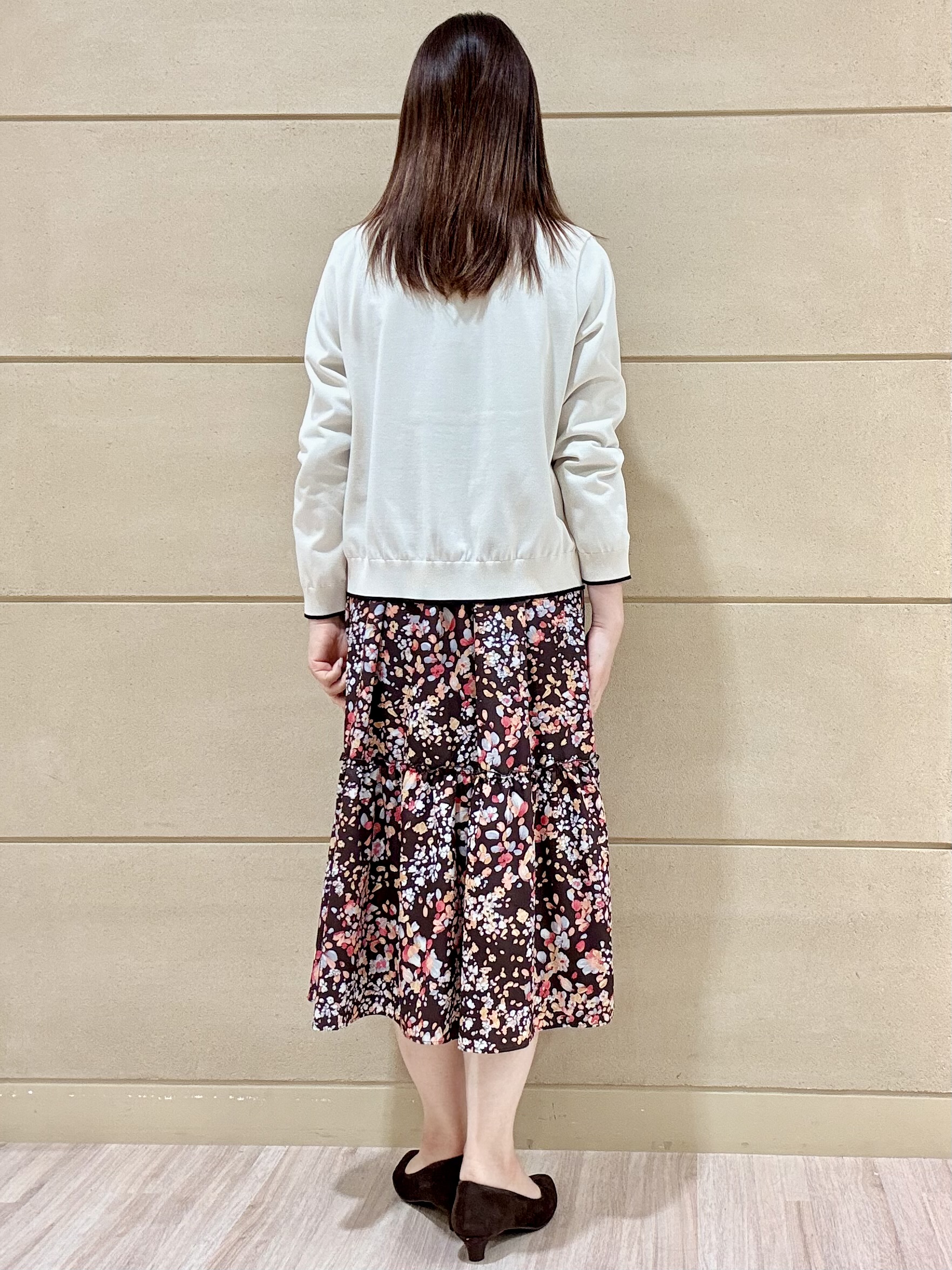 Marさんの「Reflect｜フラワープリント フェミニンワンピース」を使ったコーディネート