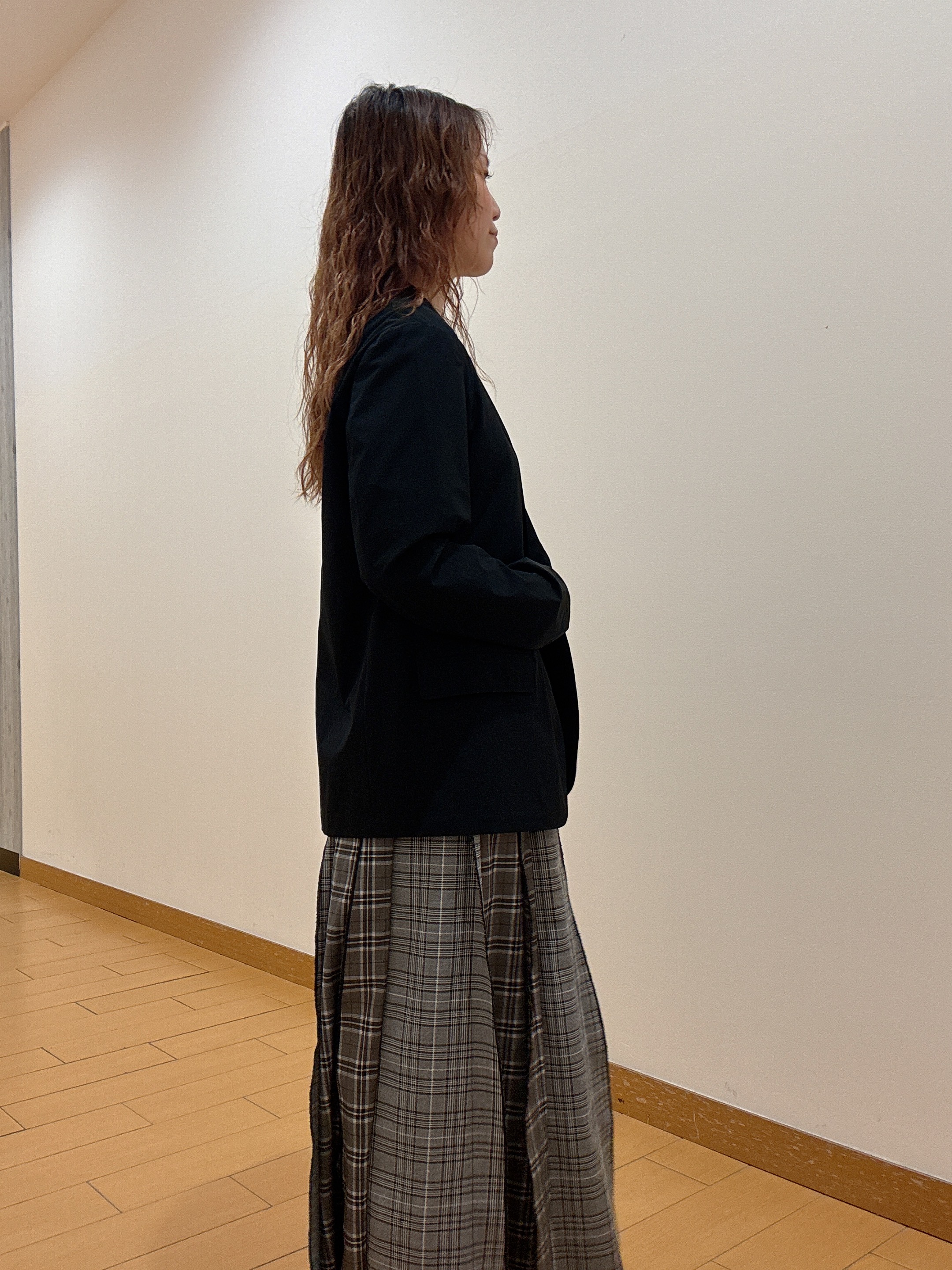 ヒナさんの「TAKEO KIKUCHI｜【BOWLER HAT LABEL】アイスクリアコットン バッククロスピストル 半袖Tシャツ」を使ったコーディネート