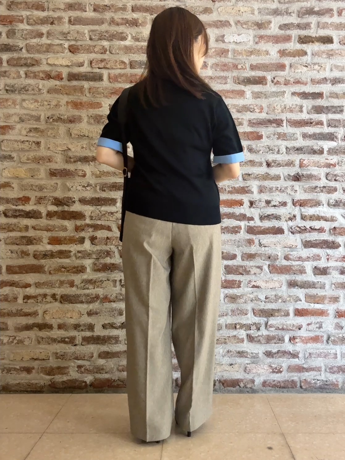 tokiさんの「THE SHOP TK｜POLO BCS/アーガイル5分袖ニット」を使ったコーディネート