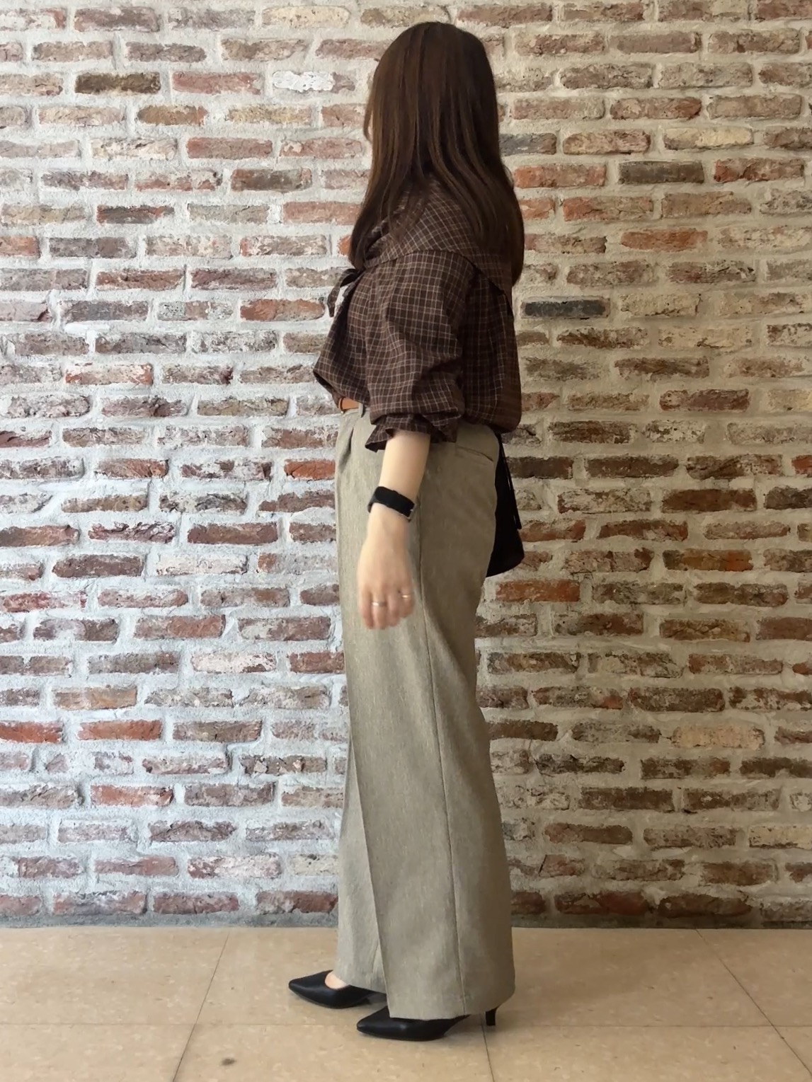 tokiさんの「THE SHOP TK｜POLO BCS/チェックスカーフ付きブラウス」を使ったコーディネート