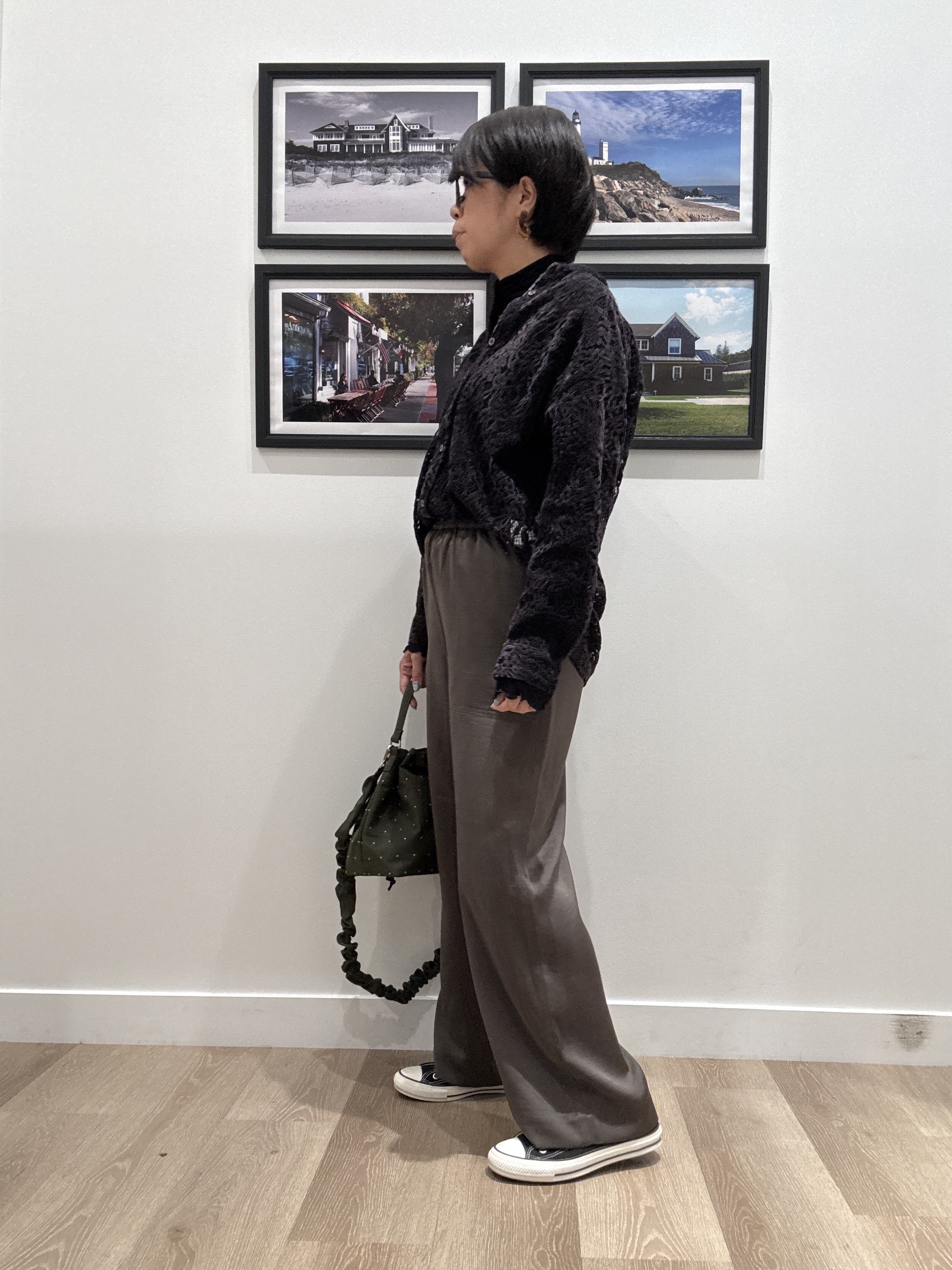 Naoさんの「Dessin｜ブラッシュレースシャツ」を使ったコーディネート