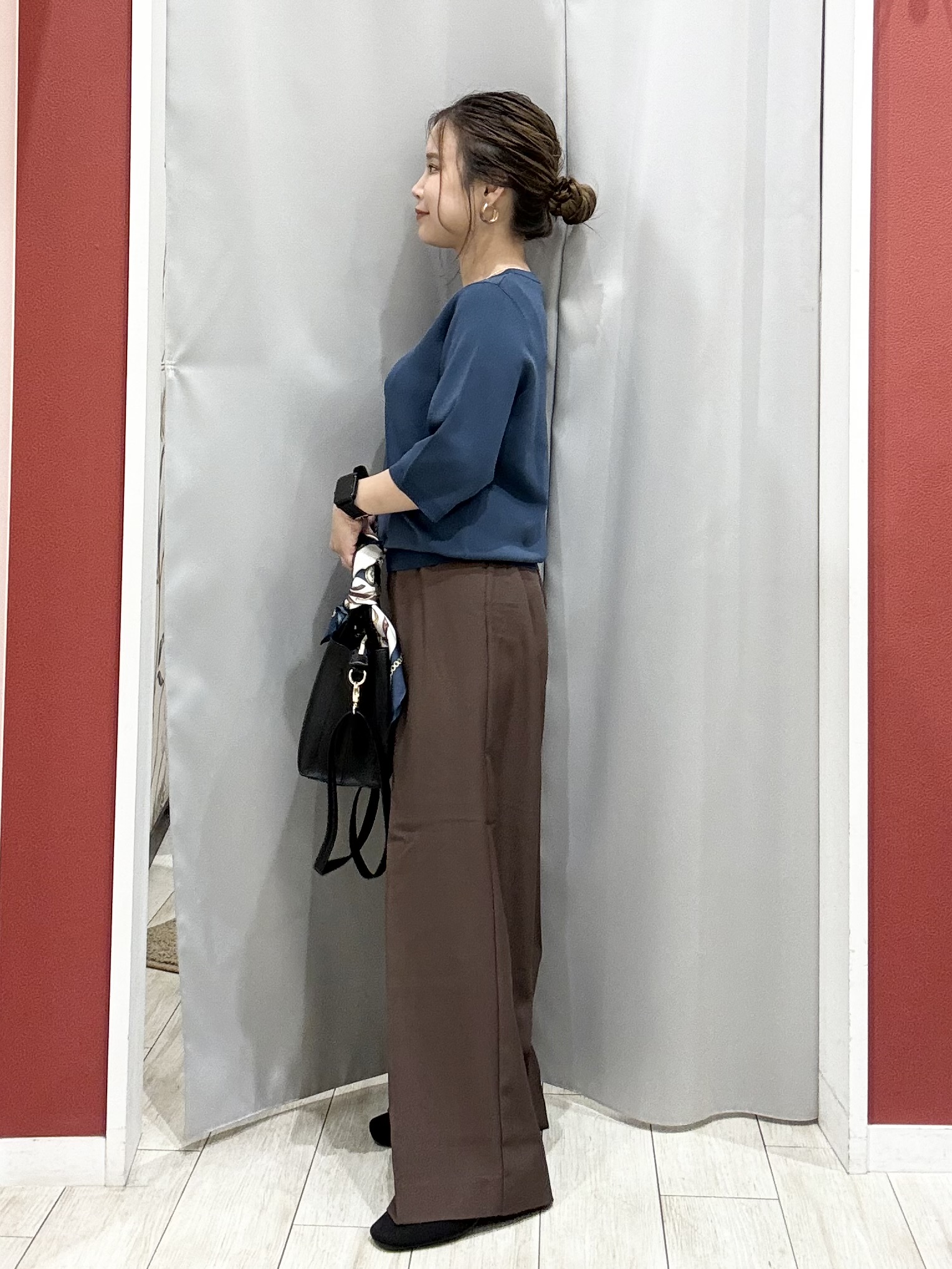 shioさんの「SHOO･LA･RUE｜【洗濯機可/S-LL】体型カバーしながらこなれ見え レース付きキャミソール」を使ったコーディネート