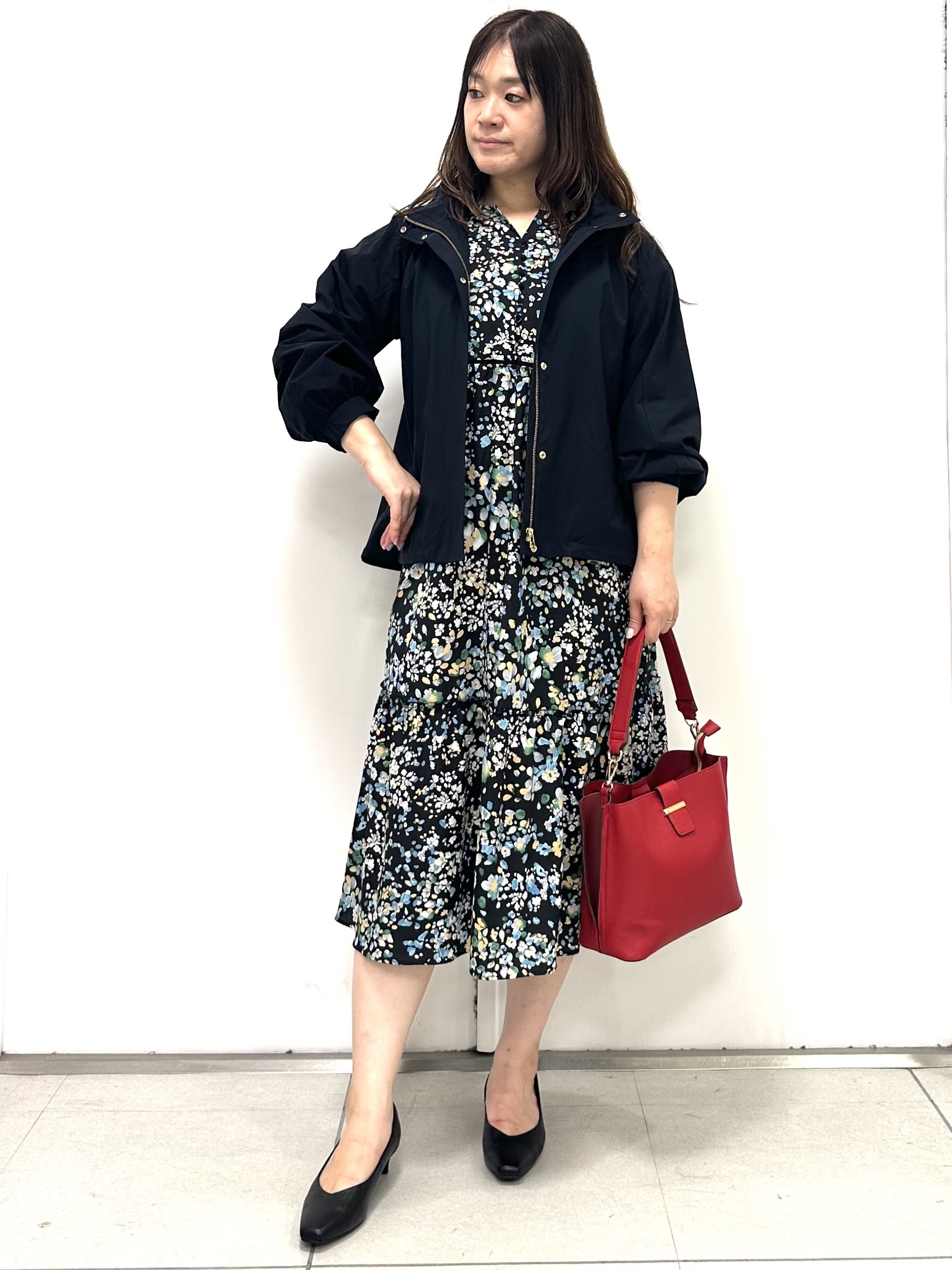 miさんの「Reflect｜フラワープリント フェミニンワンピース」を使ったコーディネート