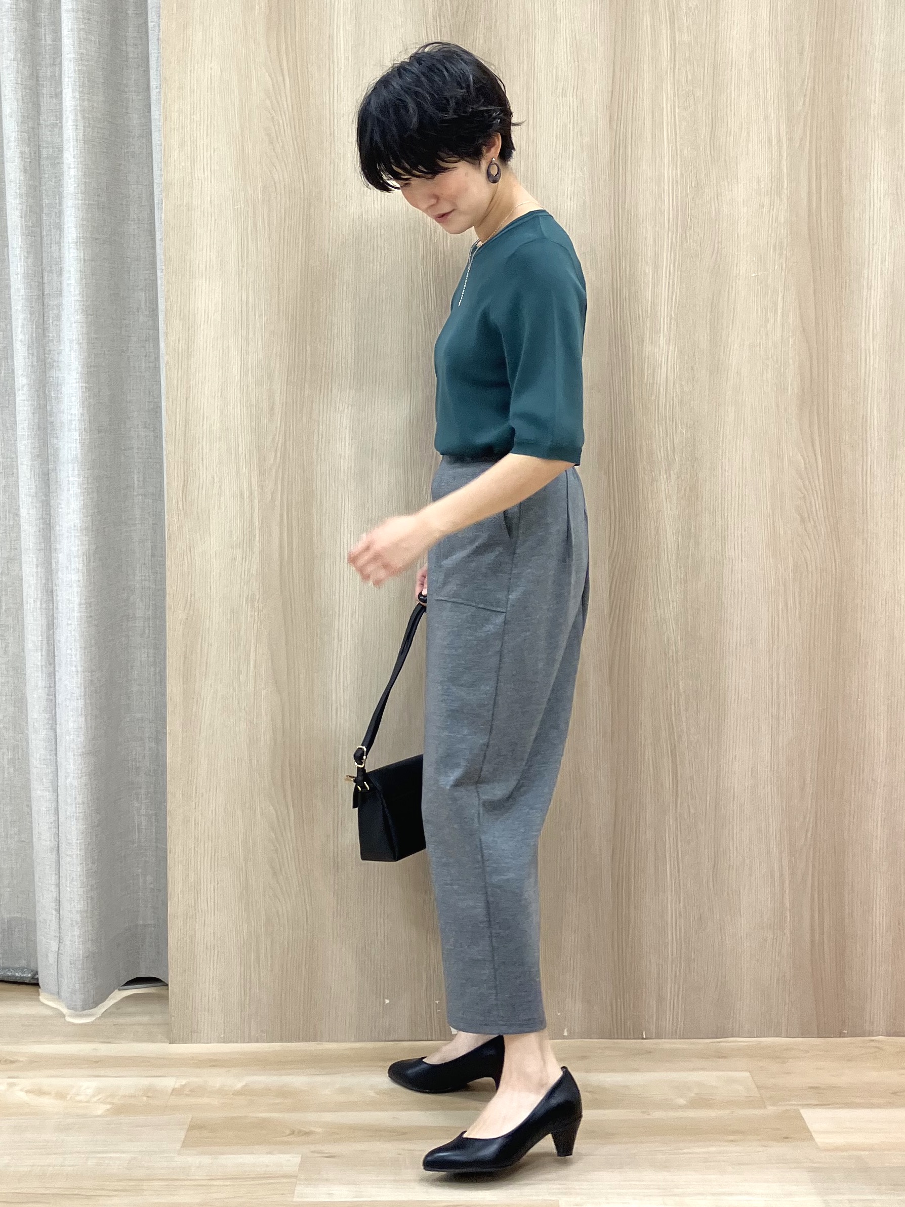 Keiさんの「grove｜【着回し◎】レイヤード風セットアップ」を使ったコーディネート