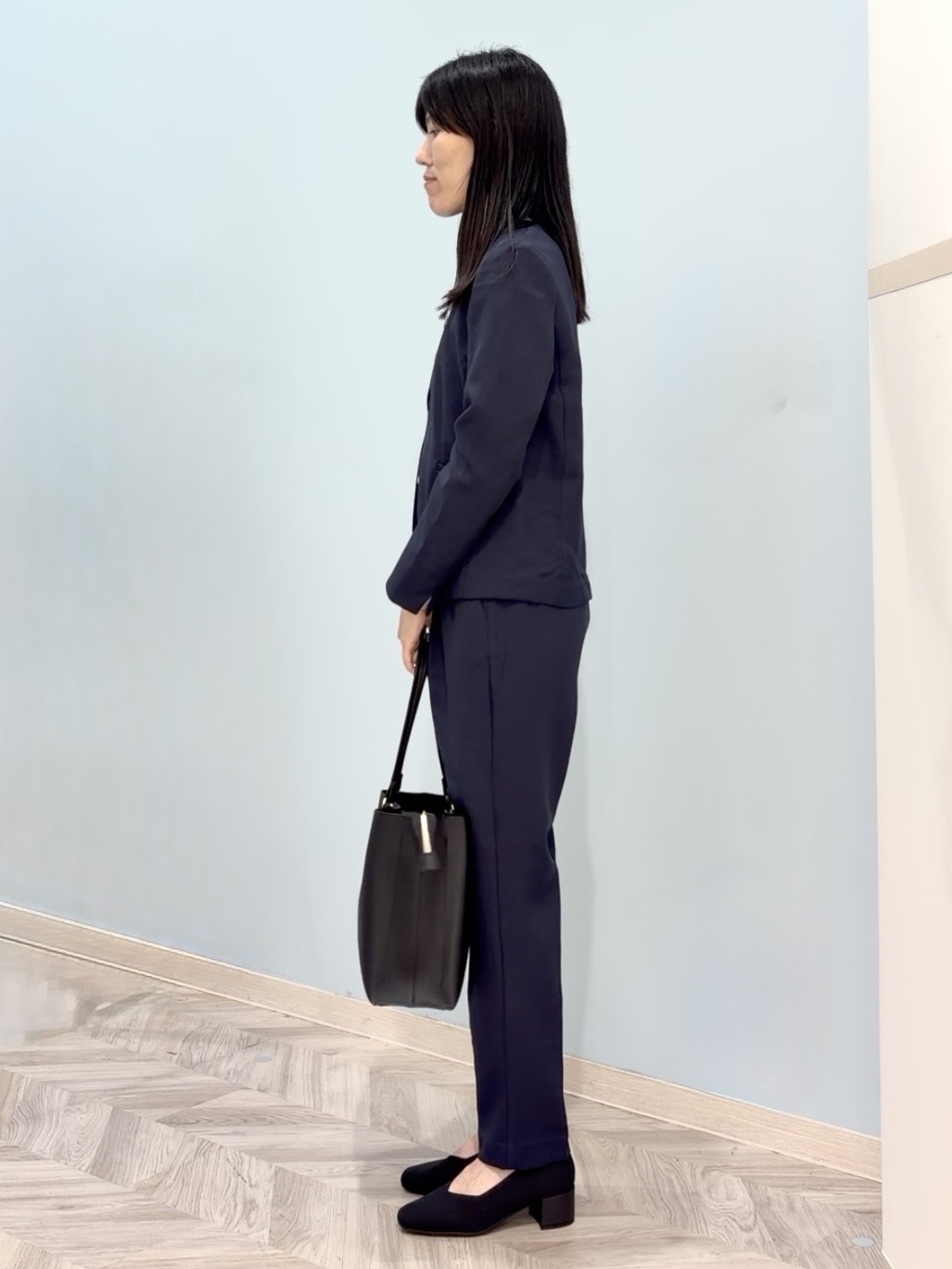 大西直穂さんの「SHOO･LA･RUE｜【セットアップ可/通勤/洗濯機可/SS-LL】女性らしく決まる カラーレスジャケット」を使ったコーディネート