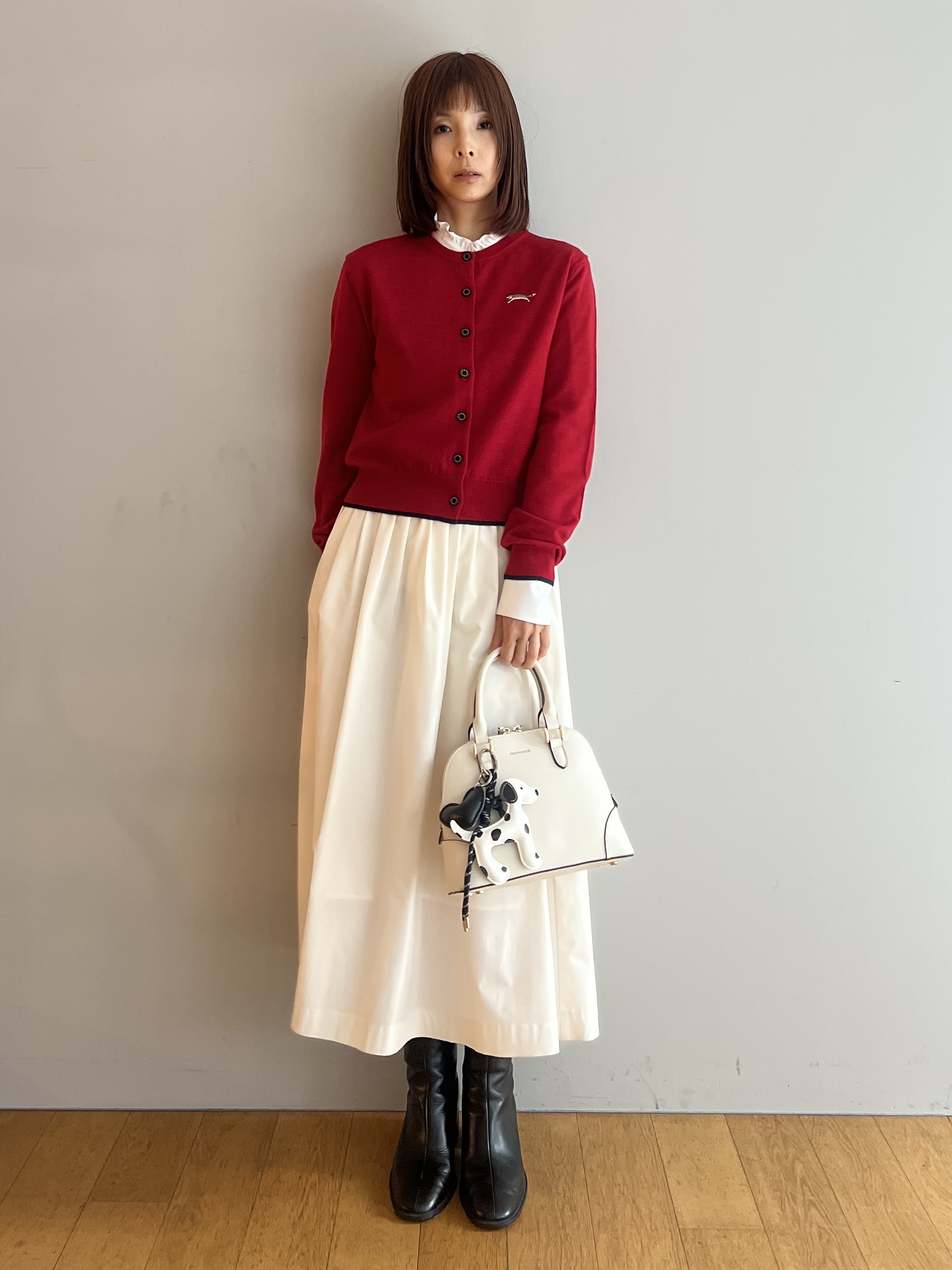misaさんの「DRESSTERIOR｜【ウォッシャブル/通勤】スタンドフリル ブラウス」を使ったコーディネート