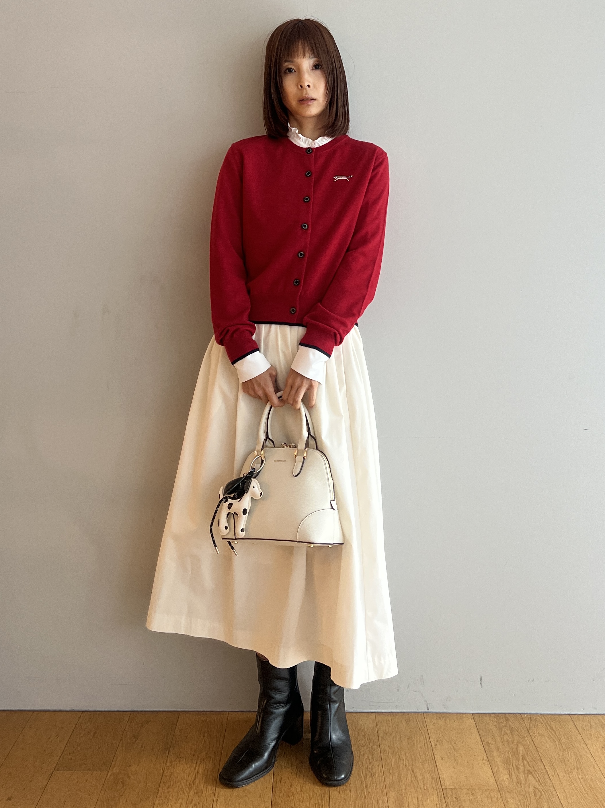 misaさんの「DRESSTERIOR｜【ウォッシャブル/通勤】スタンドフリル ブラウス」を使ったコーディネート