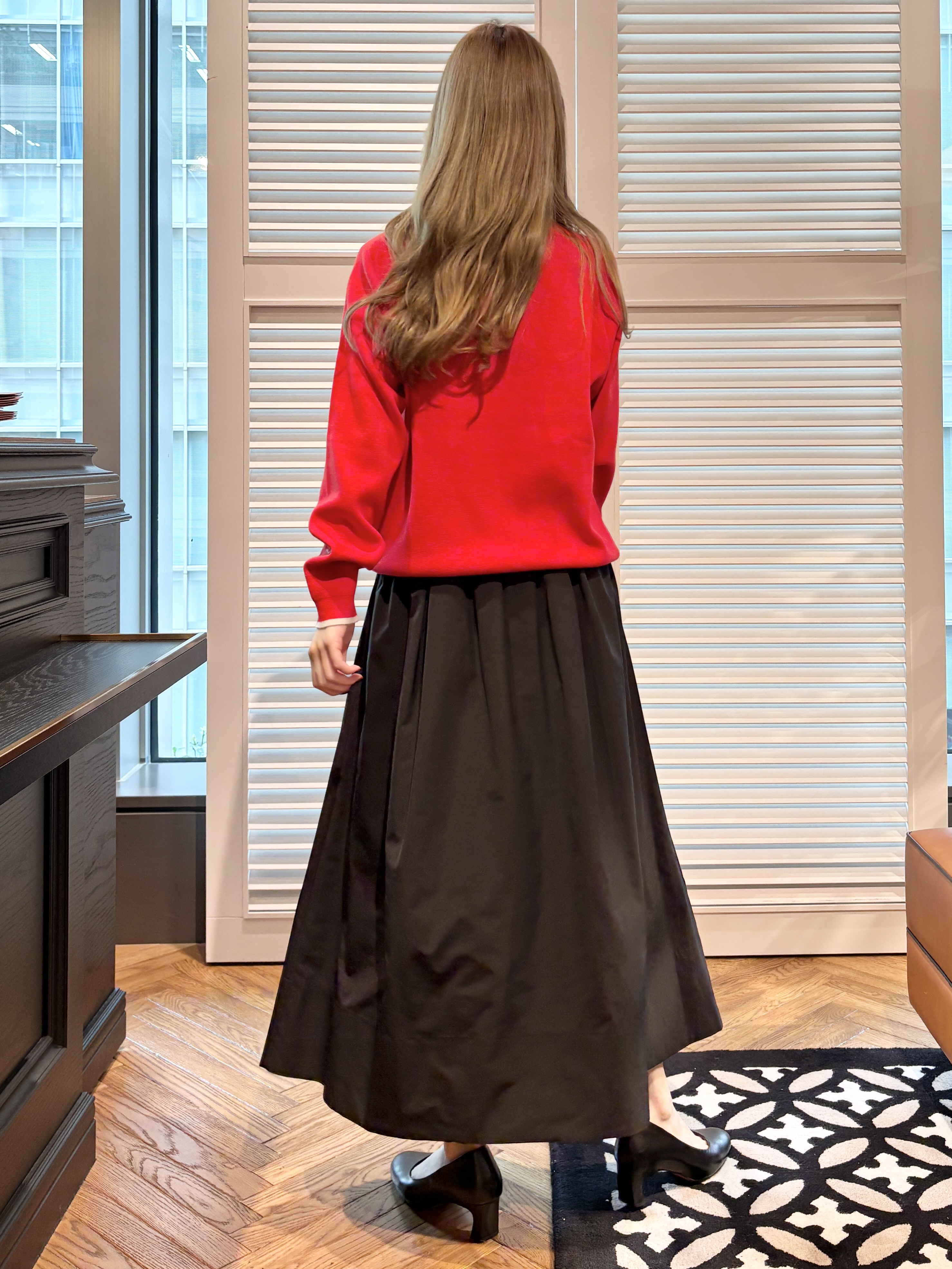 清水夏姫さんの「DRESSTERIOR｜【総ゴム仕様】タックボリュームスカート」を使ったコーディネート