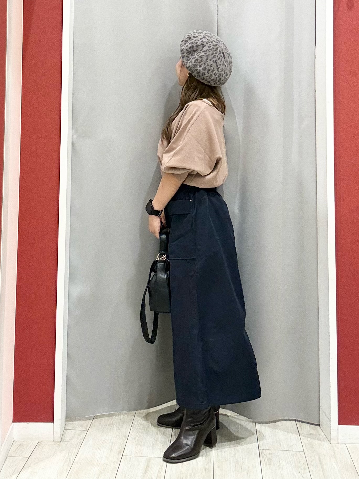 shioさんの「SHOO･LA･RUE｜【洗濯機可】軽やかさらタッチ インせず着られる すっきり見えドルマンニット」を使ったコーディネート