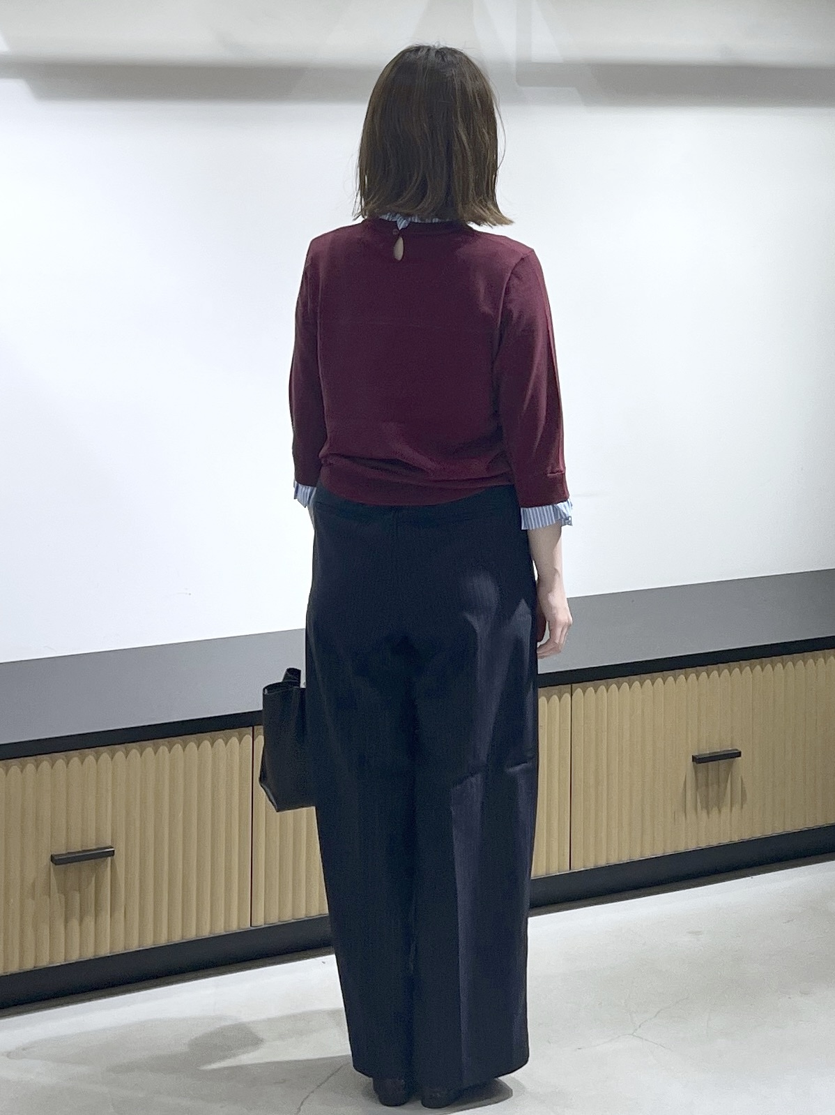 mikiさんの「OPAQUE.CLIP｜【UVケア／遮熱性】フリルドッキングニット《洗濯機OK》」を使ったコーディネート