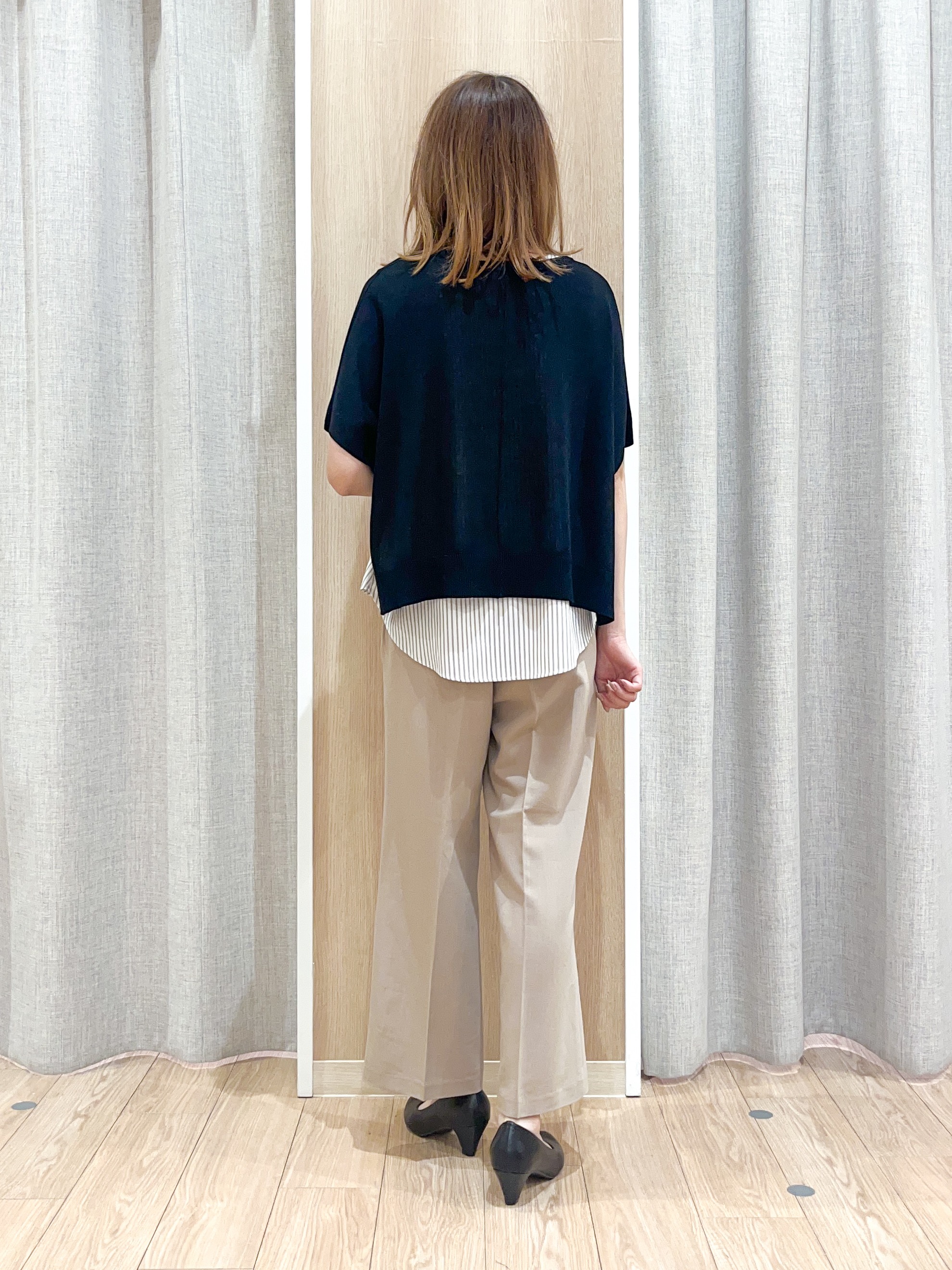 みーちゃんさんの「grove｜【体系カバー◎】ニット&times;インナーシャツタンクSET」を使ったコーディネート