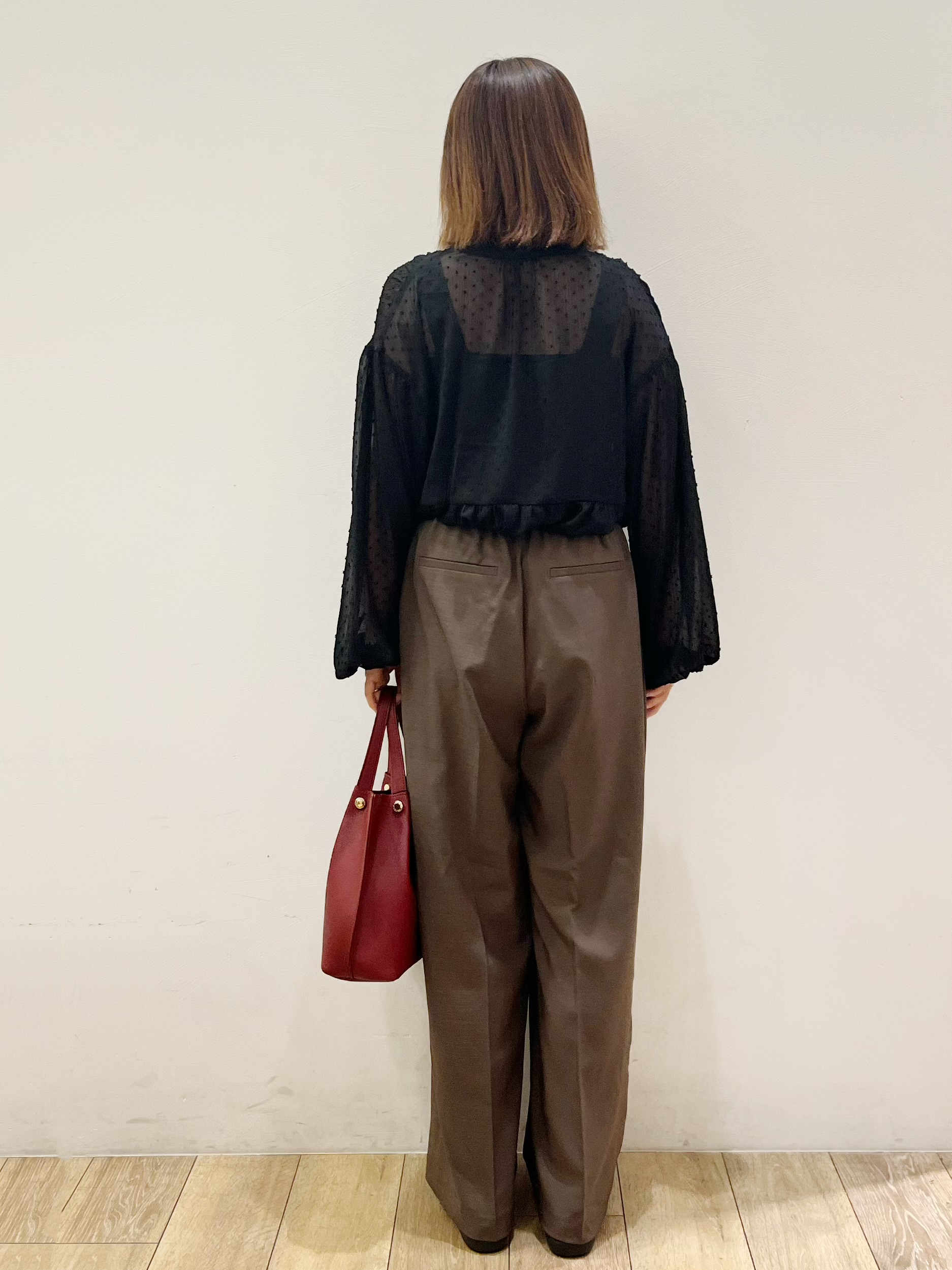 kcさんの「OPAQUE.CLIP｜シアードットペプラムブラウス【洗濯機OK】」を使ったコーディネート