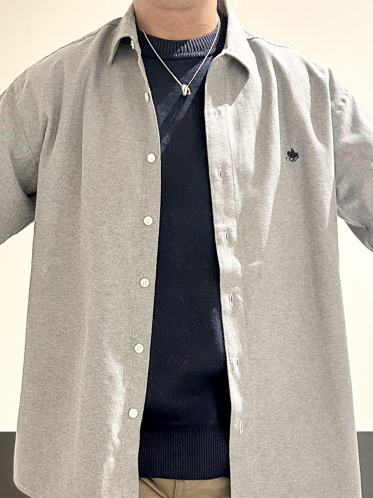 KENJI Iさんの「THE SHOP TK｜POLO BCS/アソート長袖シャツ」を使ったコーディネート