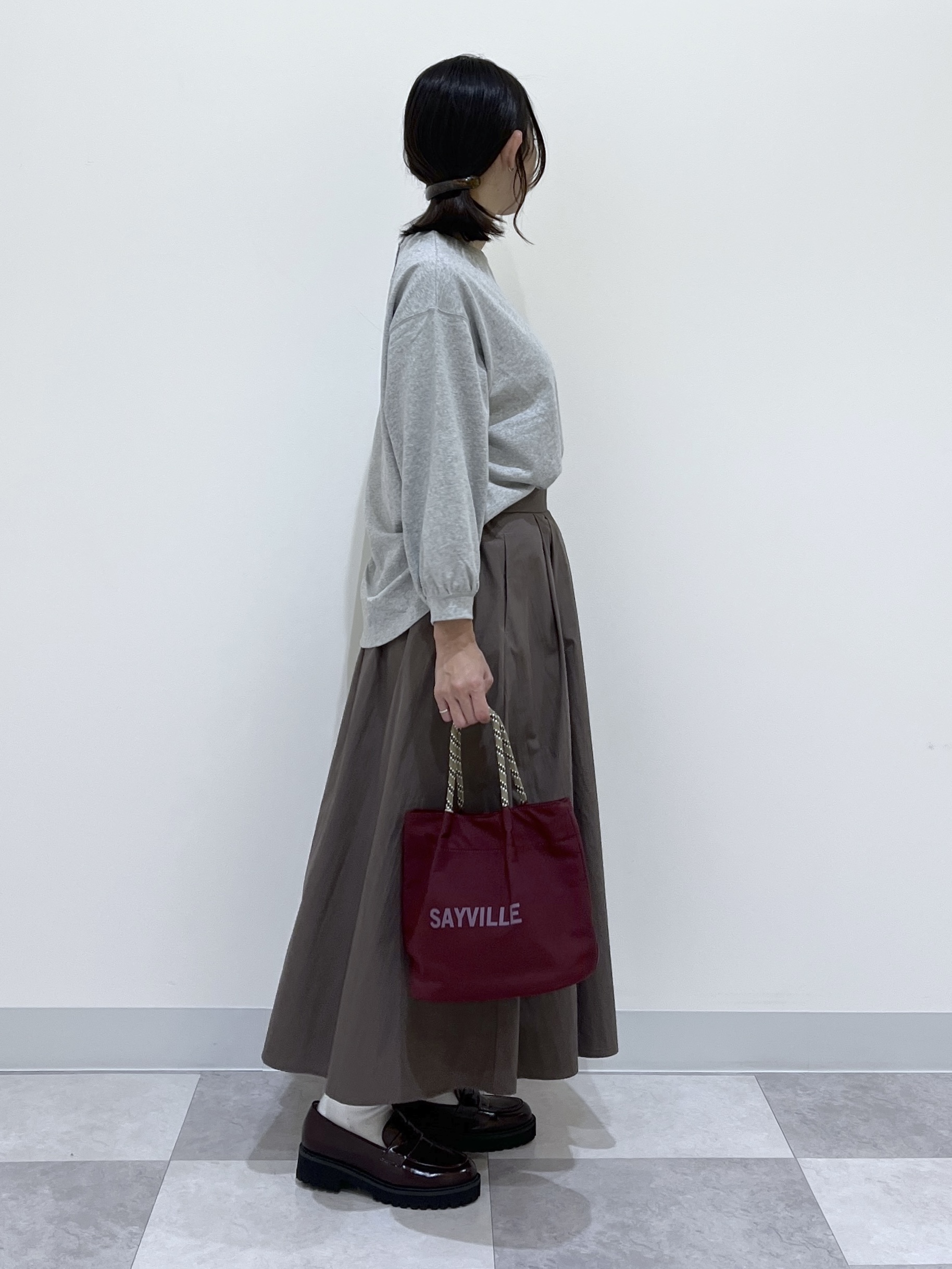 canaさんの「Dessin｜バックヘンリーカットソー長袖」を使ったコーディネート