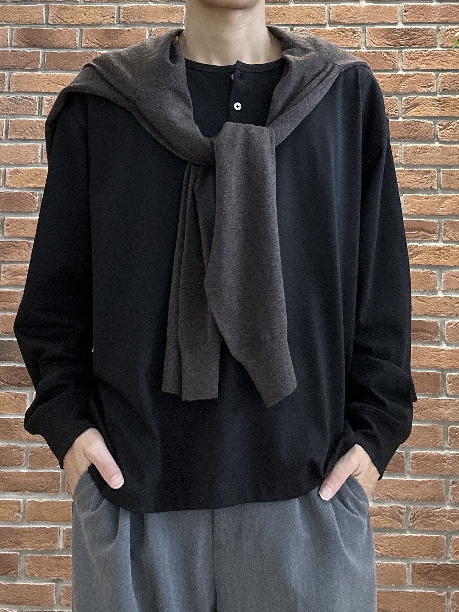 ドイさんの「tk.TAKEO KIKUCHI｜【セットアップ対応可】ベルテッドワイドスラックス」を使ったコーディネート