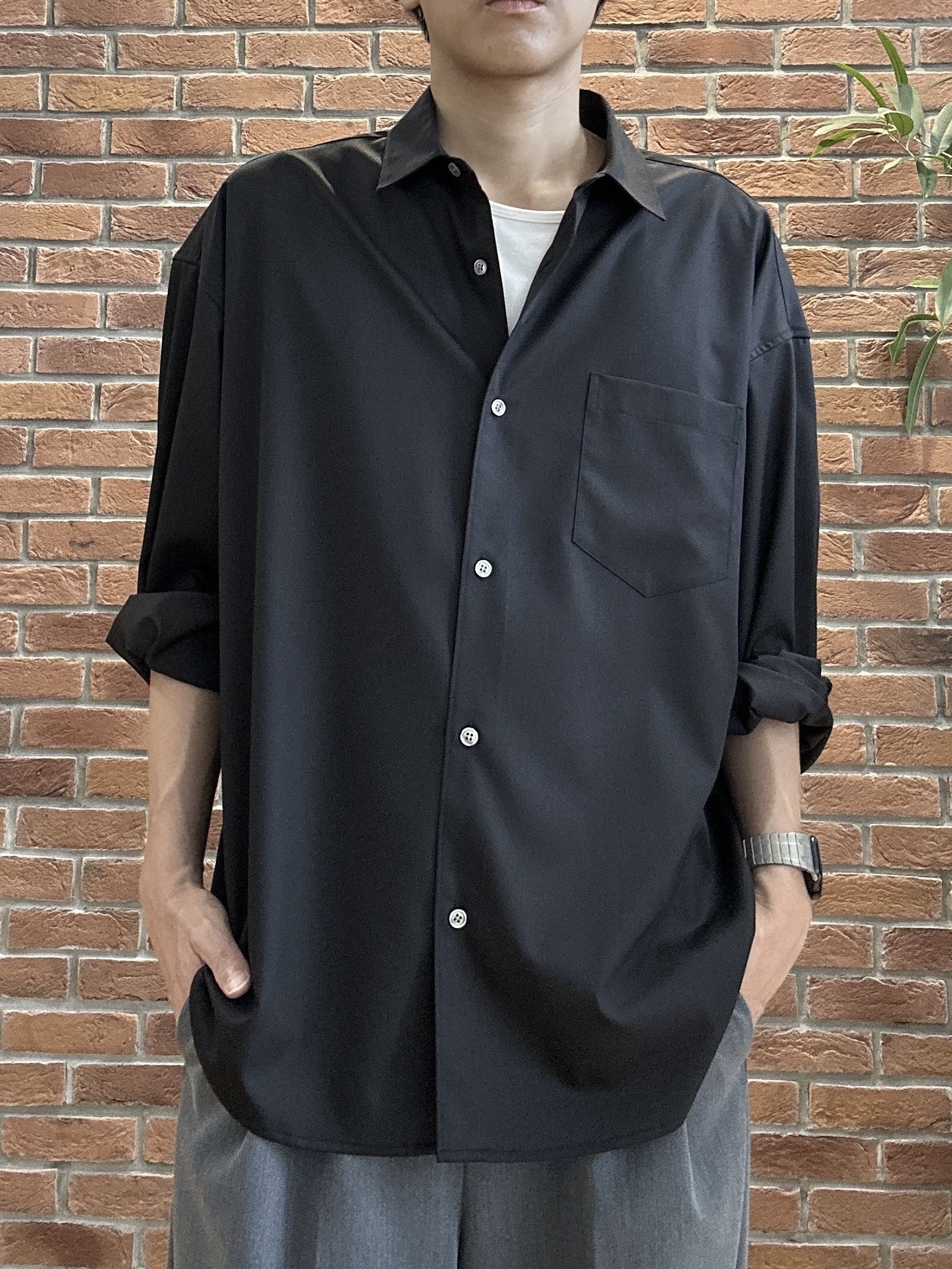 ドイさんの「tk.TAKEO KIKUCHI｜【セットアップ対応可】ベルテッドワイドスラックス」を使ったコーディネート