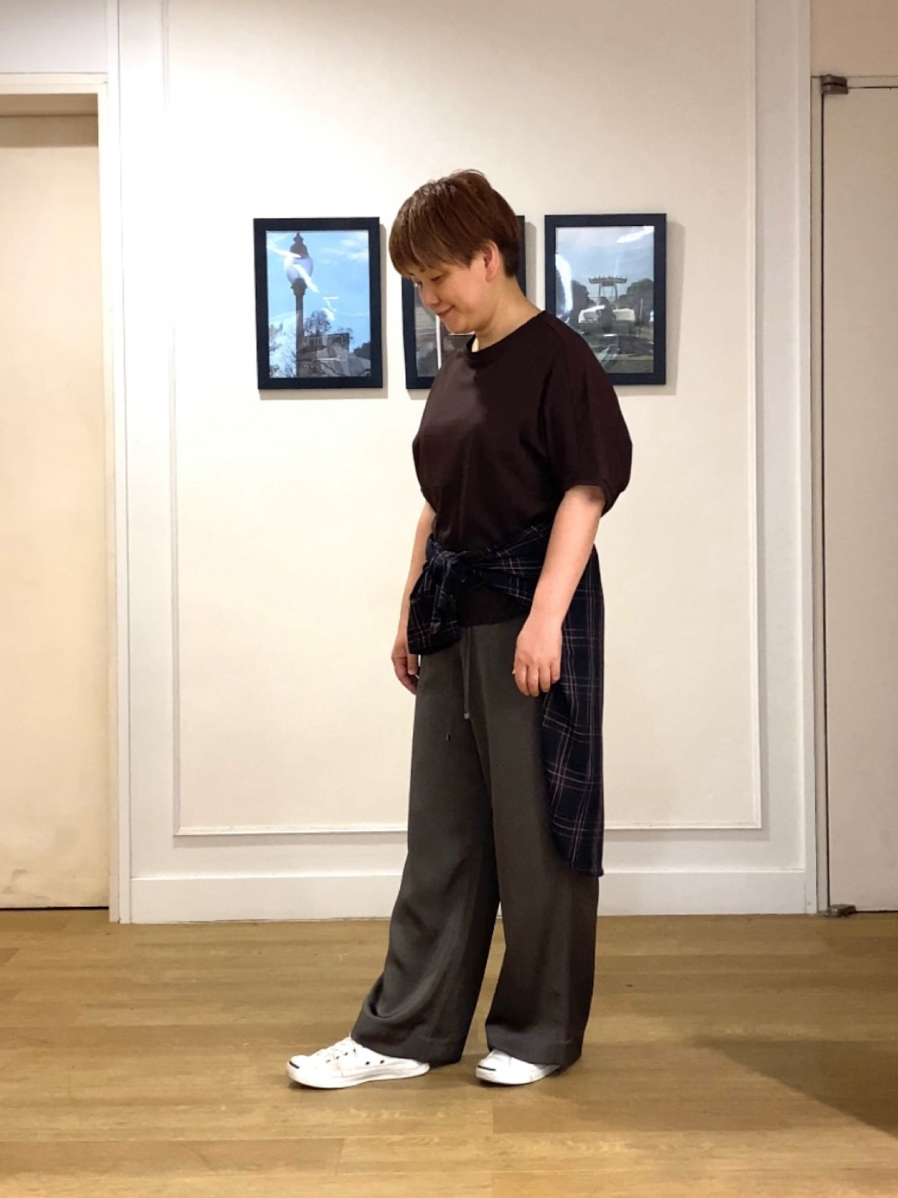 Hiroさんの「Dessin｜【汗シミ防止/UVカット】ドルマンスリーブ プルオーバー」を使ったコーディネート