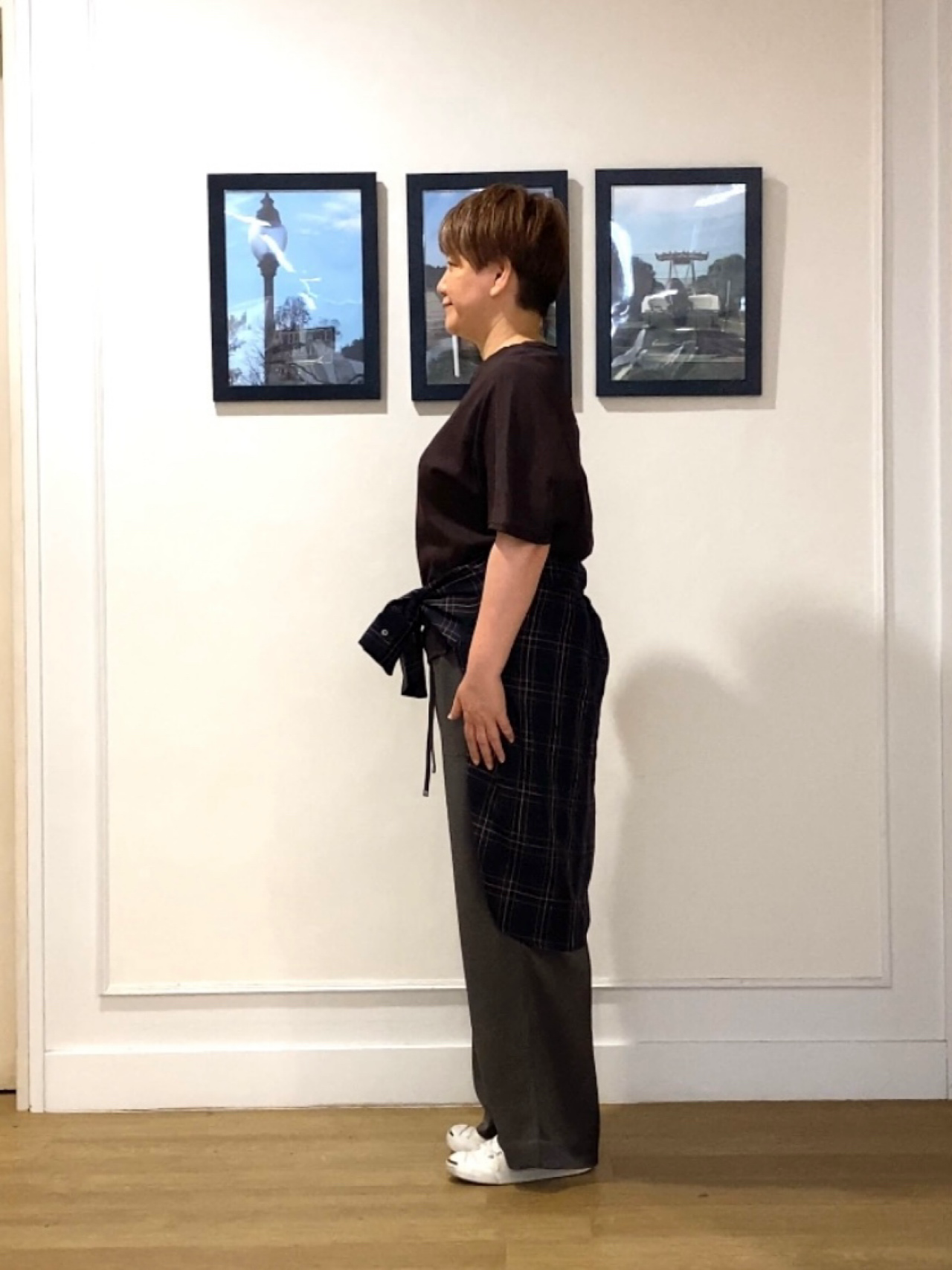 Hiroさんの「Dessin｜【汗シミ防止/UVカット】ドルマンスリーブ プルオーバー」を使ったコーディネート