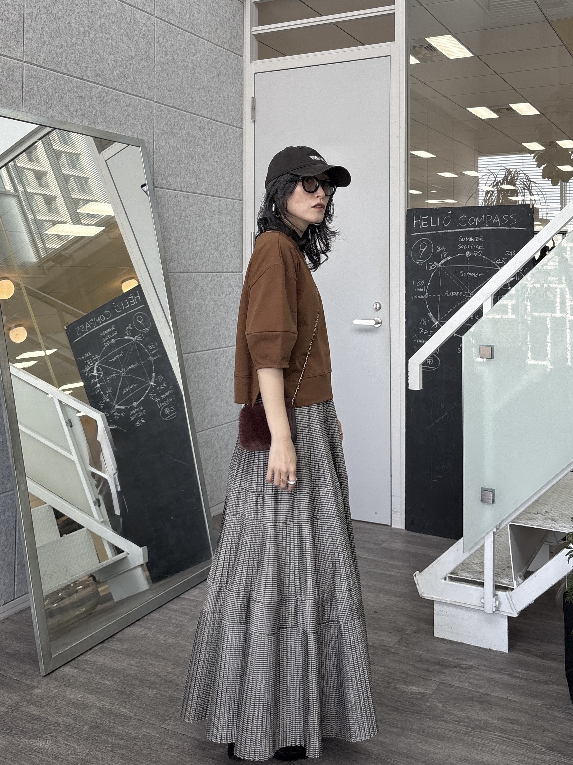 kotakiさんの「INDIVI｜ハーフスリーブフォルムカットソー【接触冷感／新色追加】」を使ったコーディネート