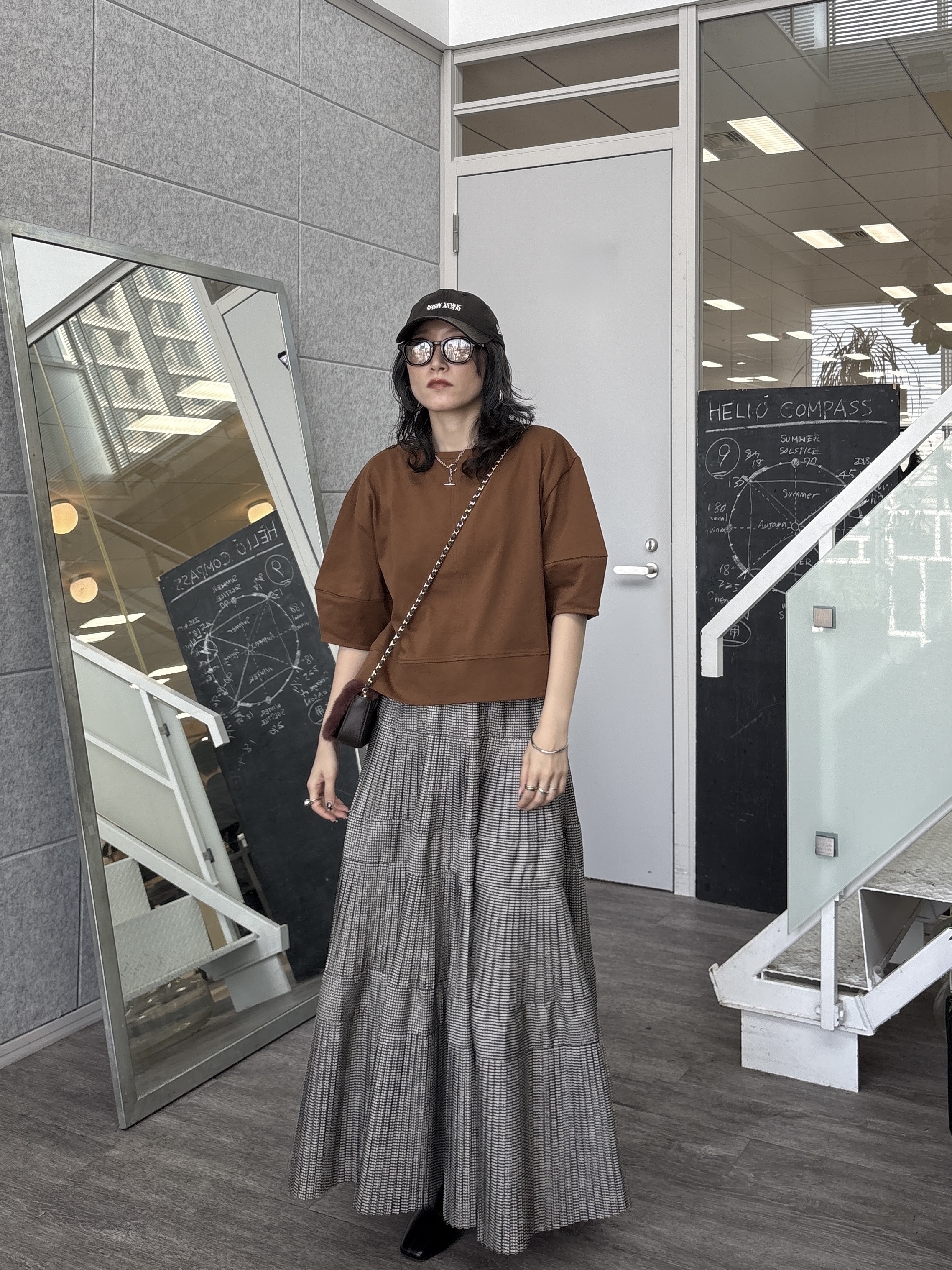 kotakiさんの「INDIVI｜ハーフスリーブフォルムカットソー【接触冷感／新色追加】」を使ったコーディネート