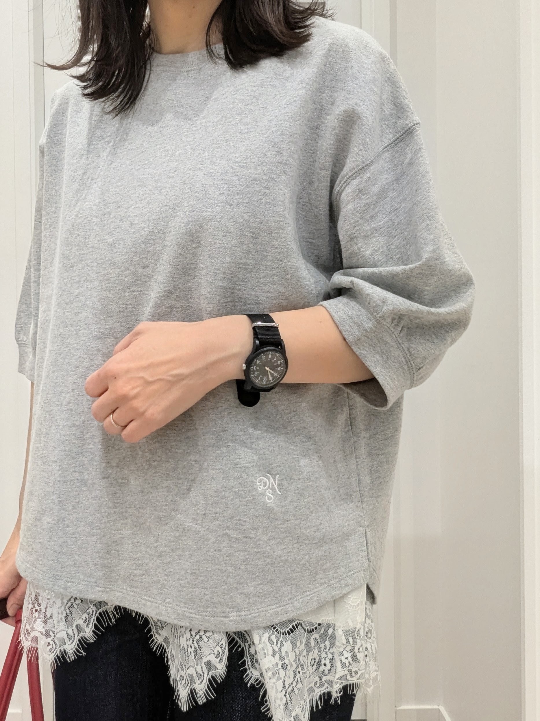 enさんの「Dessin｜チェック柄フレアースカート」を使ったコーディネート