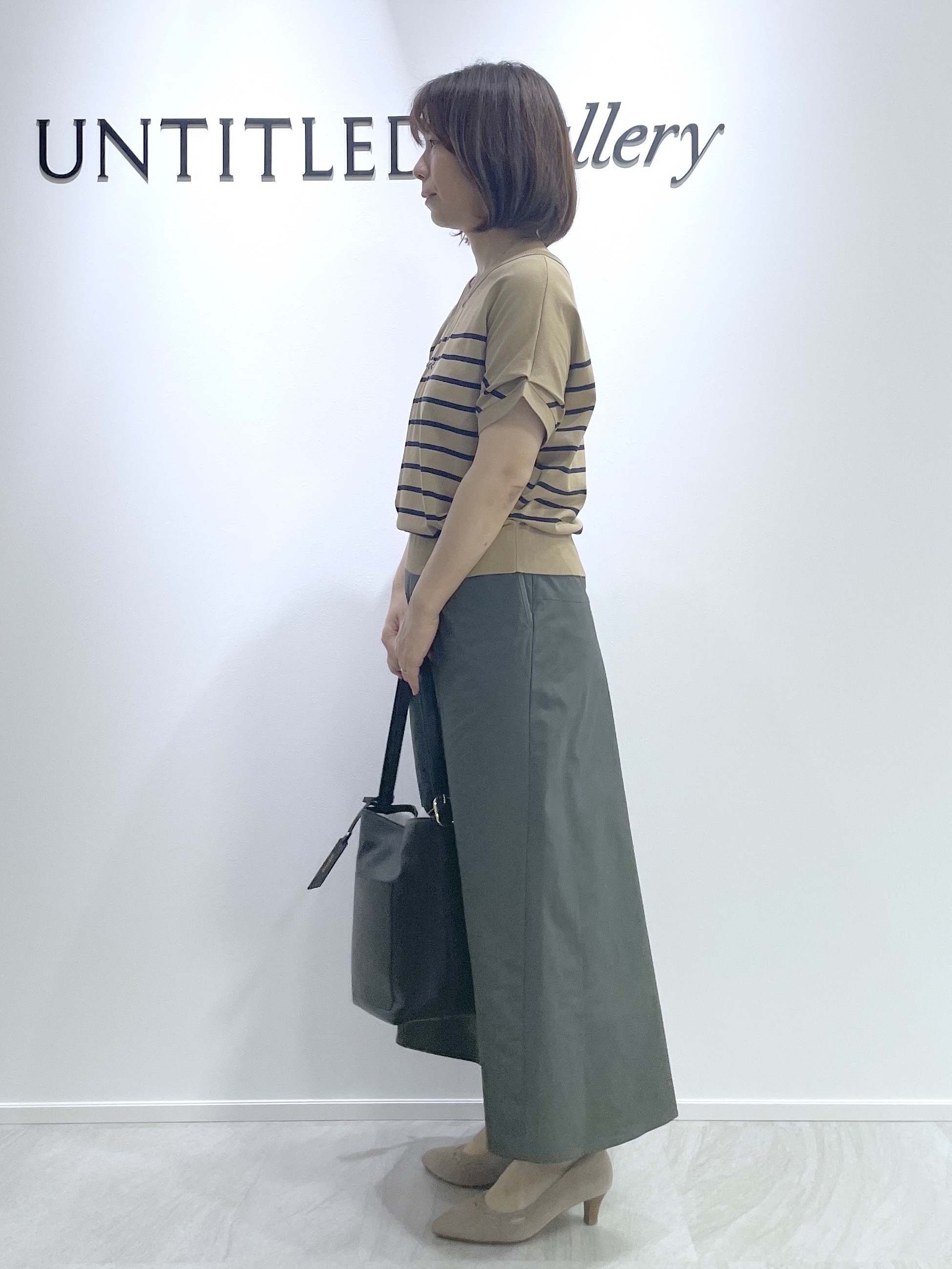 hanaさんの「UNTITLED｜【肌に張りつきにくい/前後2WAY】ドライタッチコットンプルオーバー」を使ったコーディネート