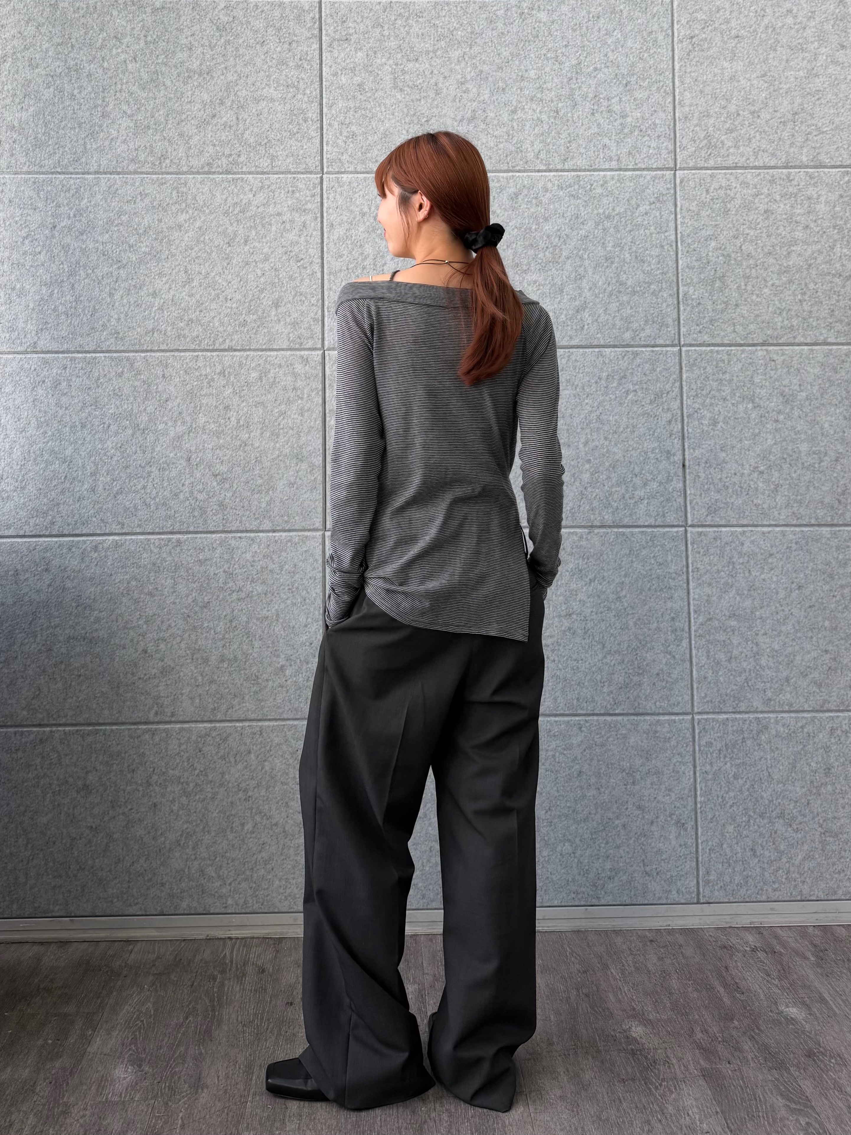 kanamiさんの「CODE A｜tie neck boat top」を使ったコーディネート