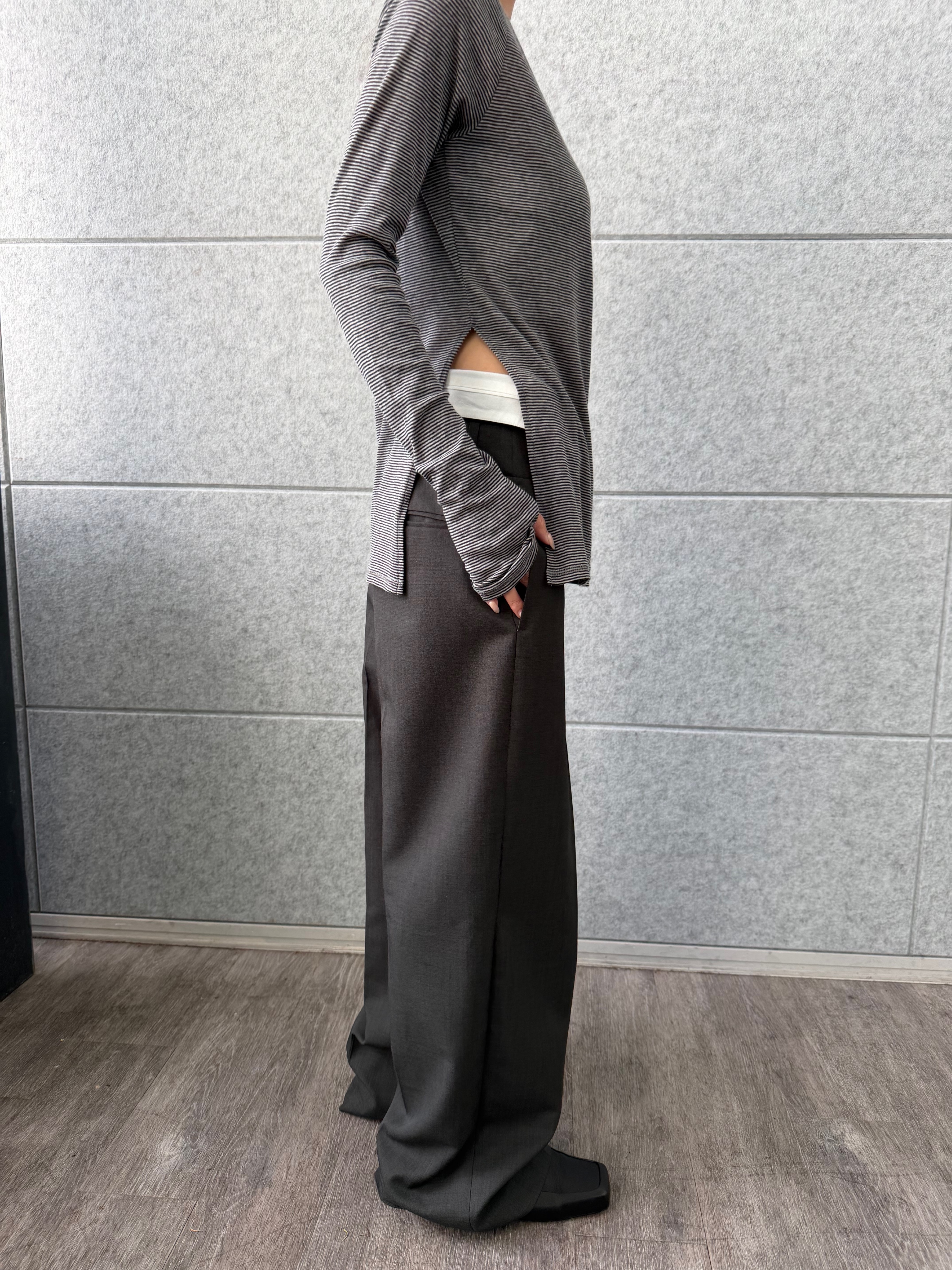 kanamiさんの「CODE A｜tie neck boat top」を使ったコーディネート