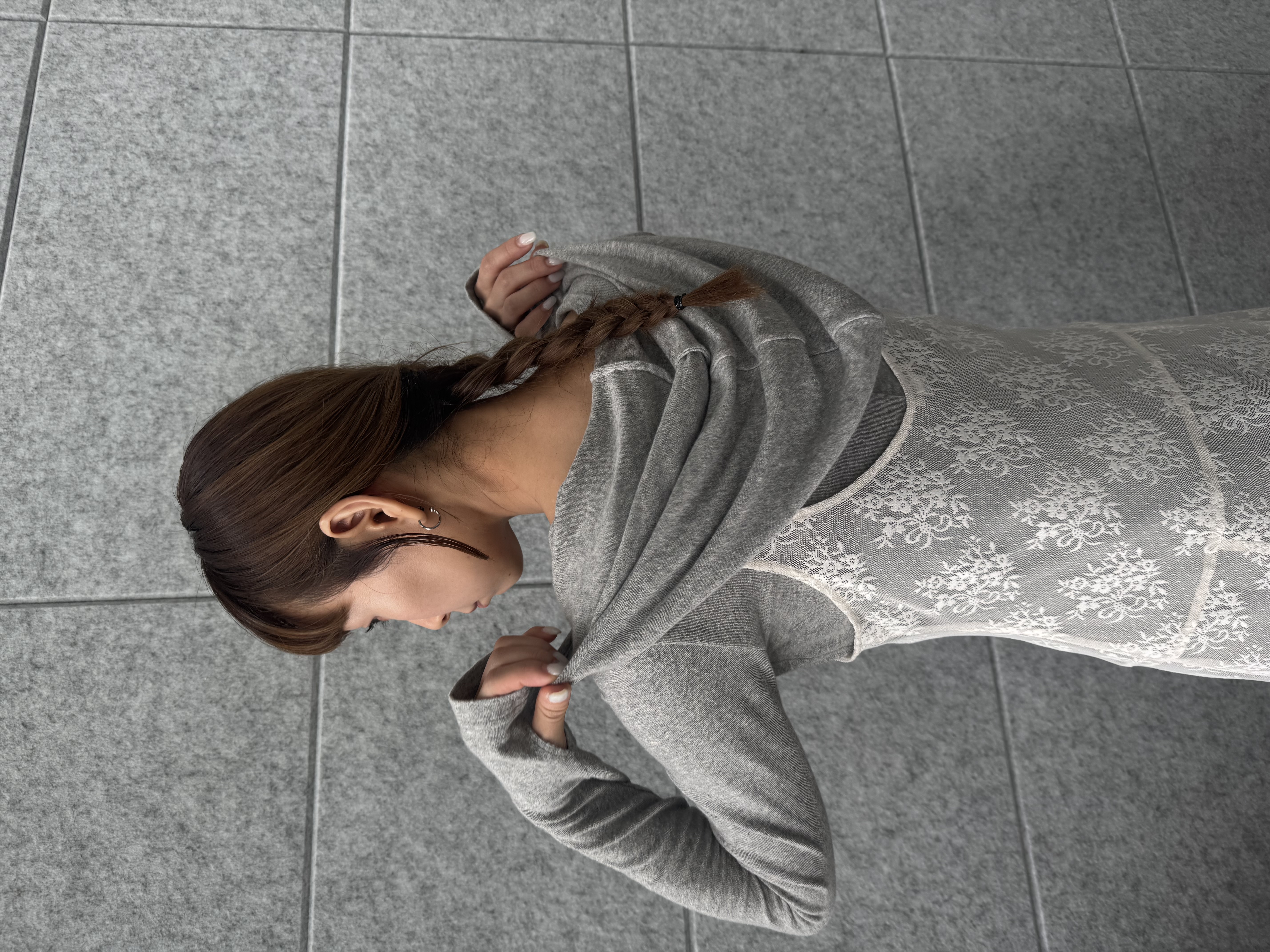 designer yukaさんの「CODE A｜UKI UKI＊CODE A｜hooded jersey dress」を使ったコーディネート