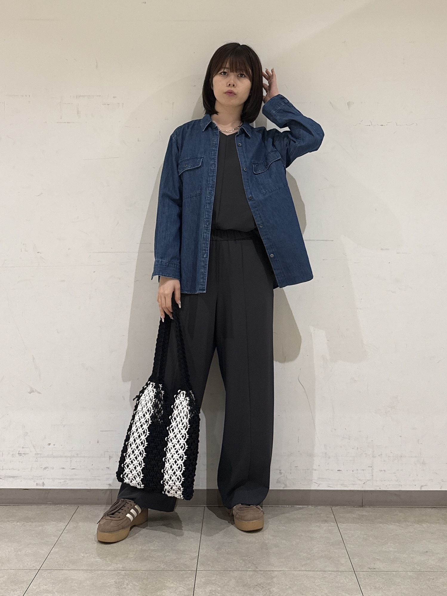 rinaさんの「INDIVI｜【体型＆二の腕カバー/着る日傘】ドルマントップス」を使ったコーディネート