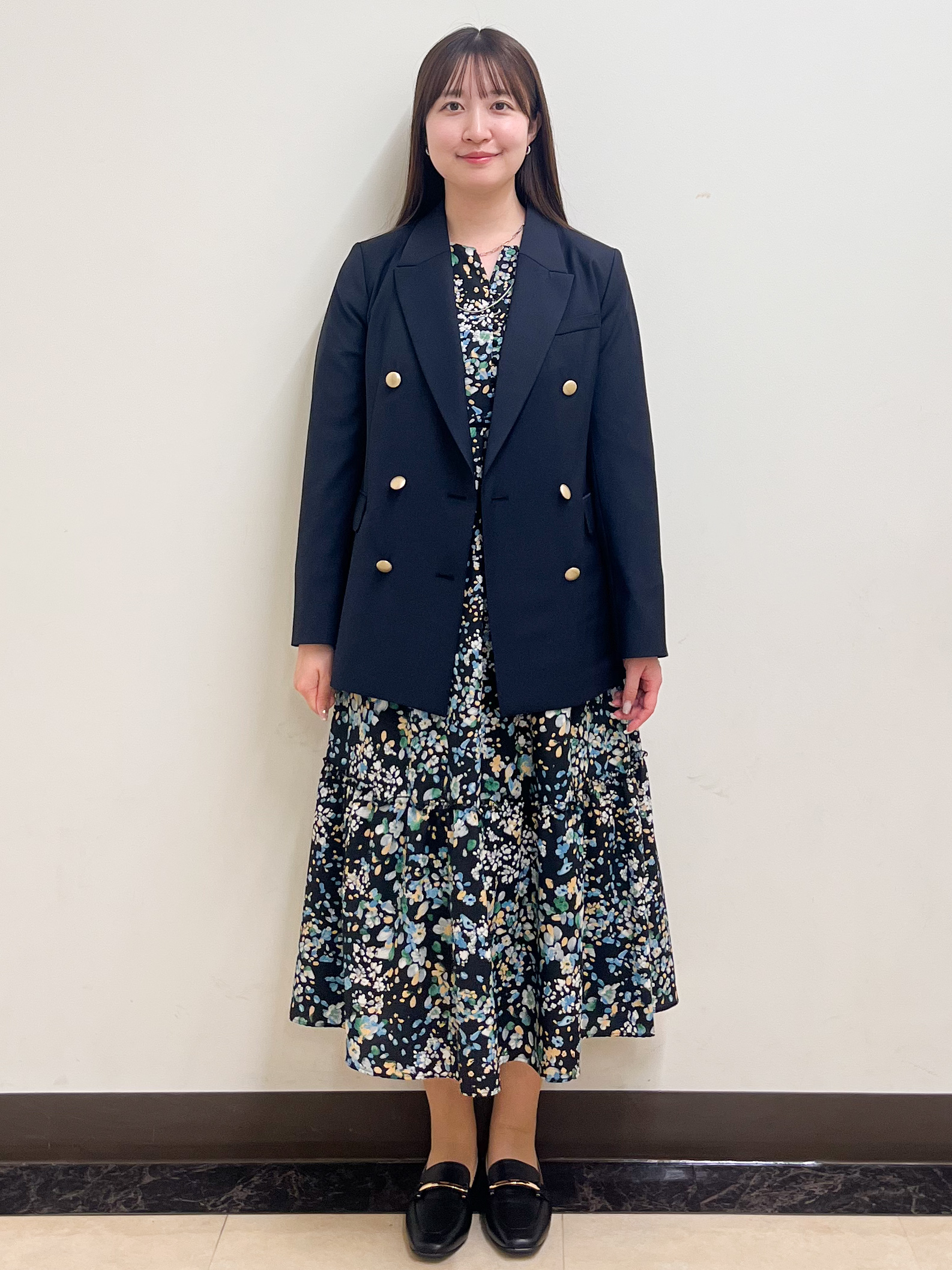 mikikoさんの「Reflect｜【通勤】ダブルブレザージャケット」を使ったコーディネート