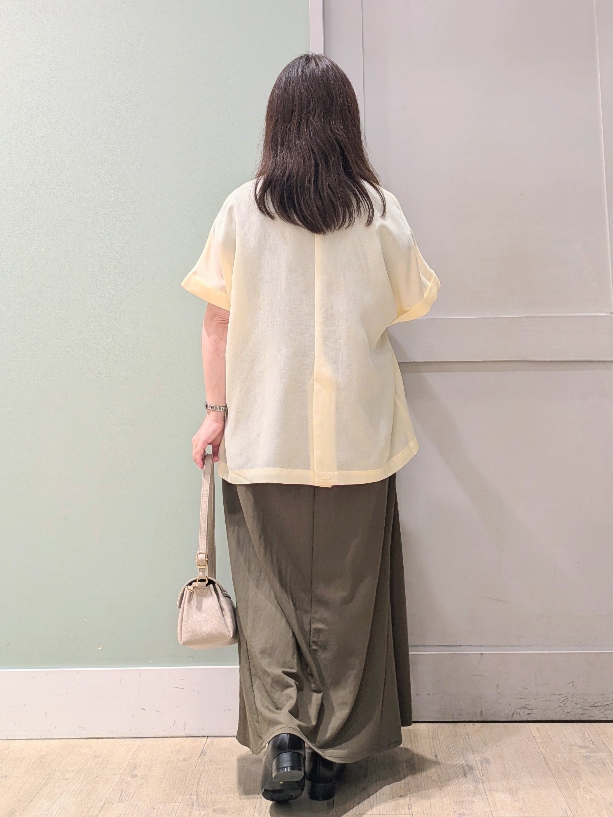 チグ♪さんの「grove｜【洗濯機OK・ひんやり/SETUP可】シワになりにくいハーフスリーブジャケット」を使ったコーディネート