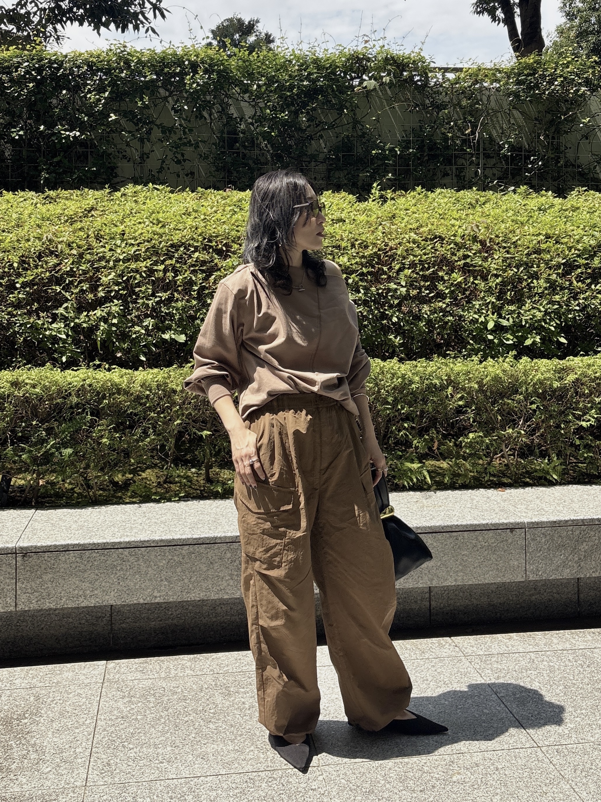 kotakiさんの「INDIVI｜裏毛オフショルカットソー」を使ったコーディネート
