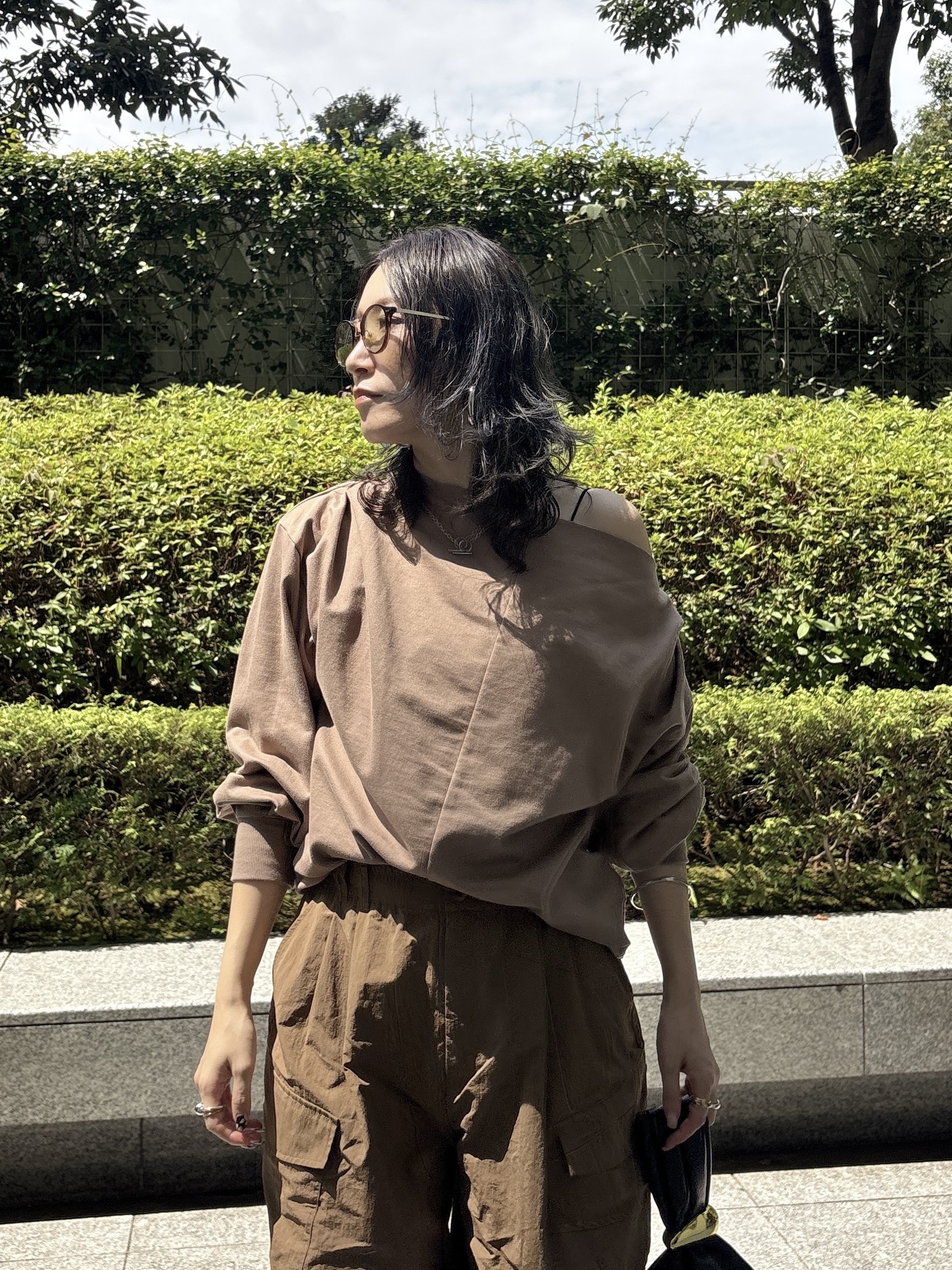 kotakiさんの「INDIVI｜裏毛オフショルカットソー」を使ったコーディネート