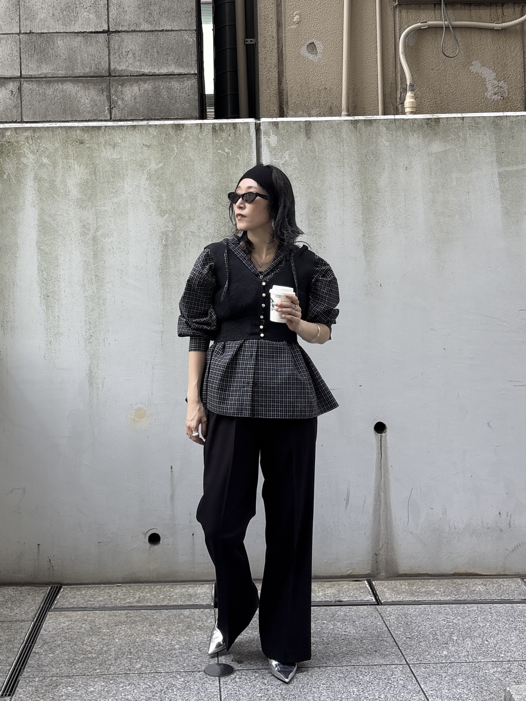 kotakiさんの「INDIVI｜ラメMIXニットビスチェ」を使ったコーディネート