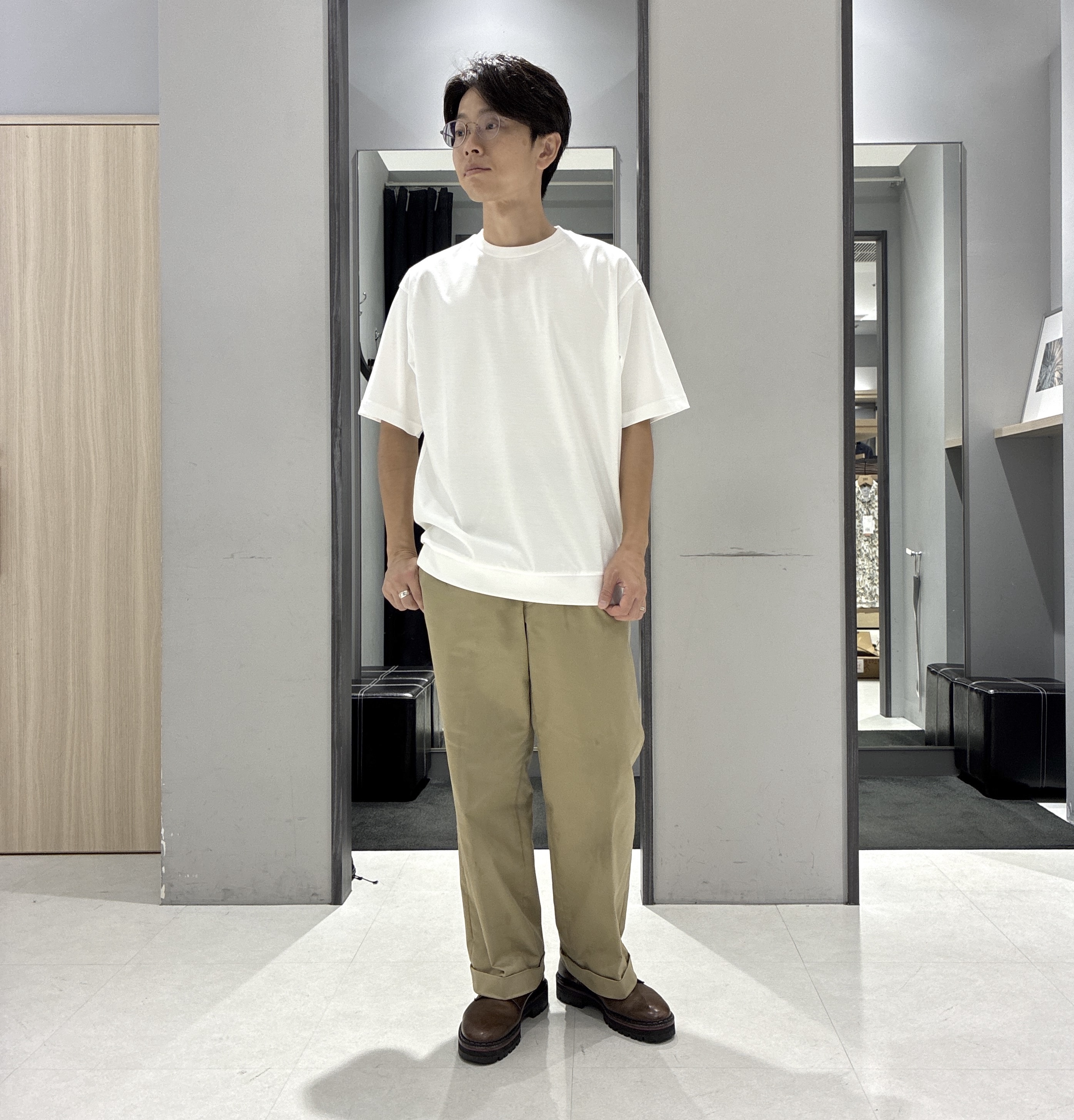 わいずみさんの「TAKEO KIKUCHI｜3Dナイロンストレッチ　スタンドカラーブルゾン」を使ったコーディネート