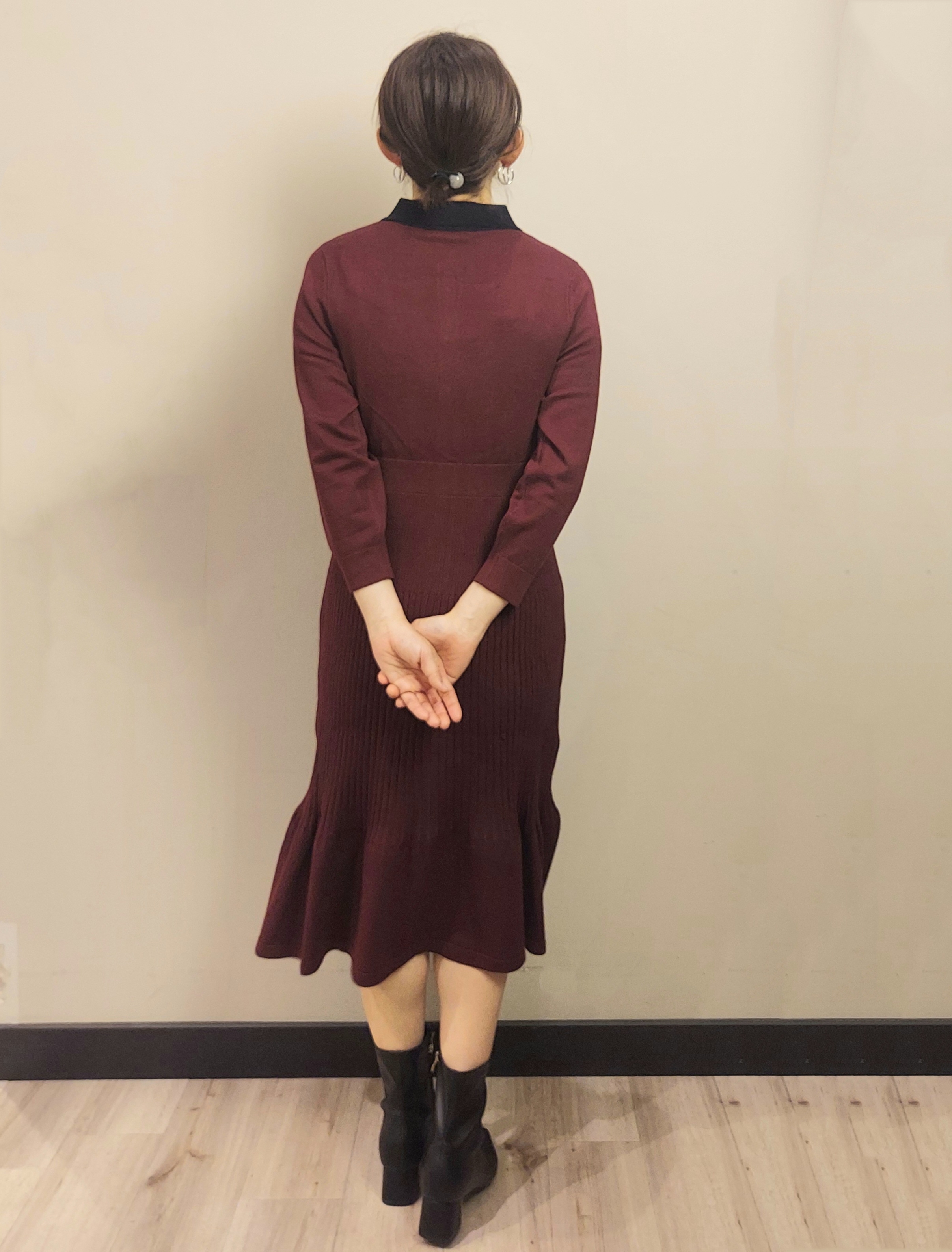 MAKIさんの「index｜ポロニットワンピース【洗濯機OK／抗ピル】」を使ったコーディネート