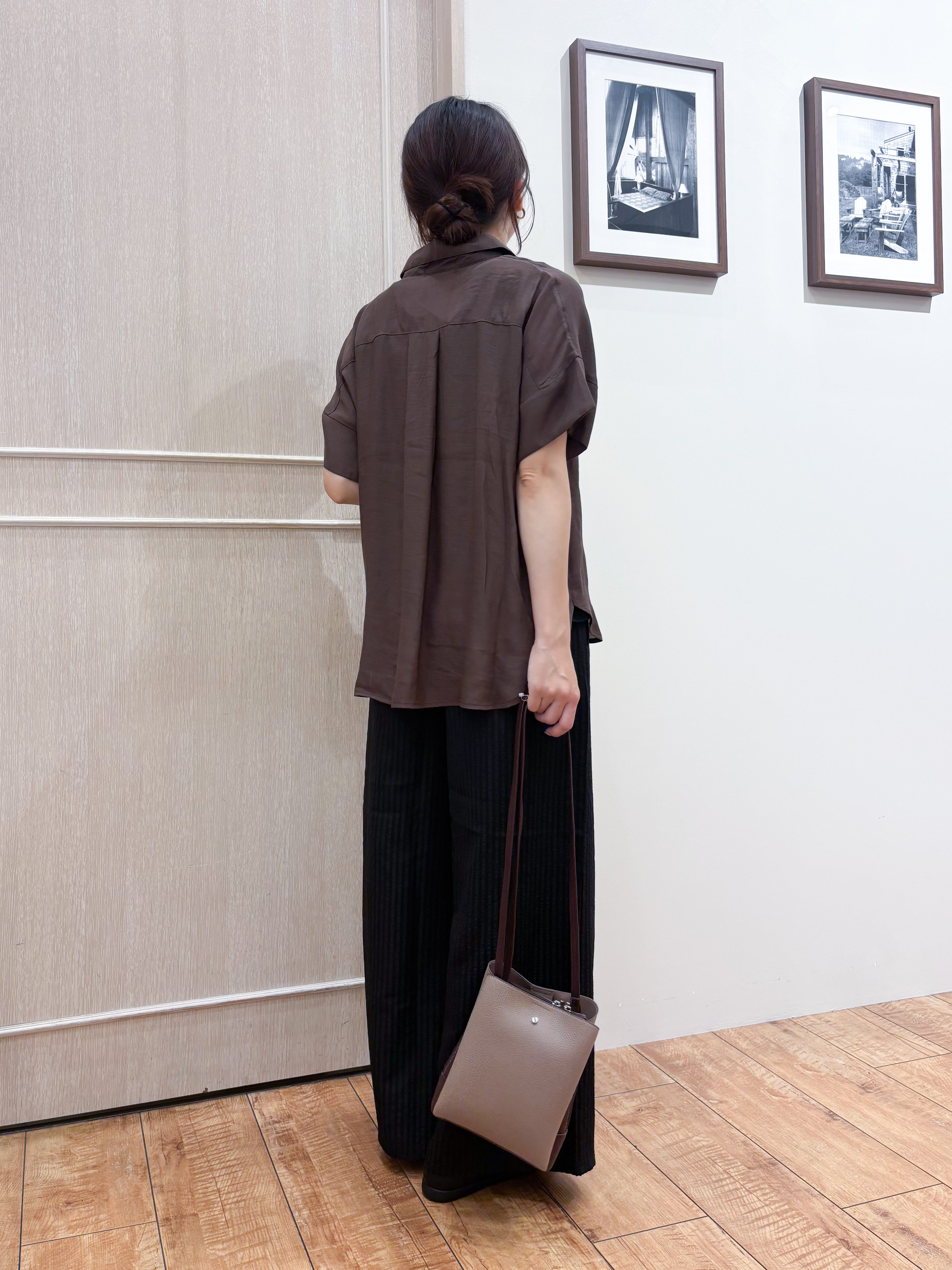 なみさんの「SHOO･LA･RUE｜【2点セット/S-LL/洗濯機可】時短でコーデ決まる スラブスキッパーシャツ＋タンクトップ」を使ったコーディネート