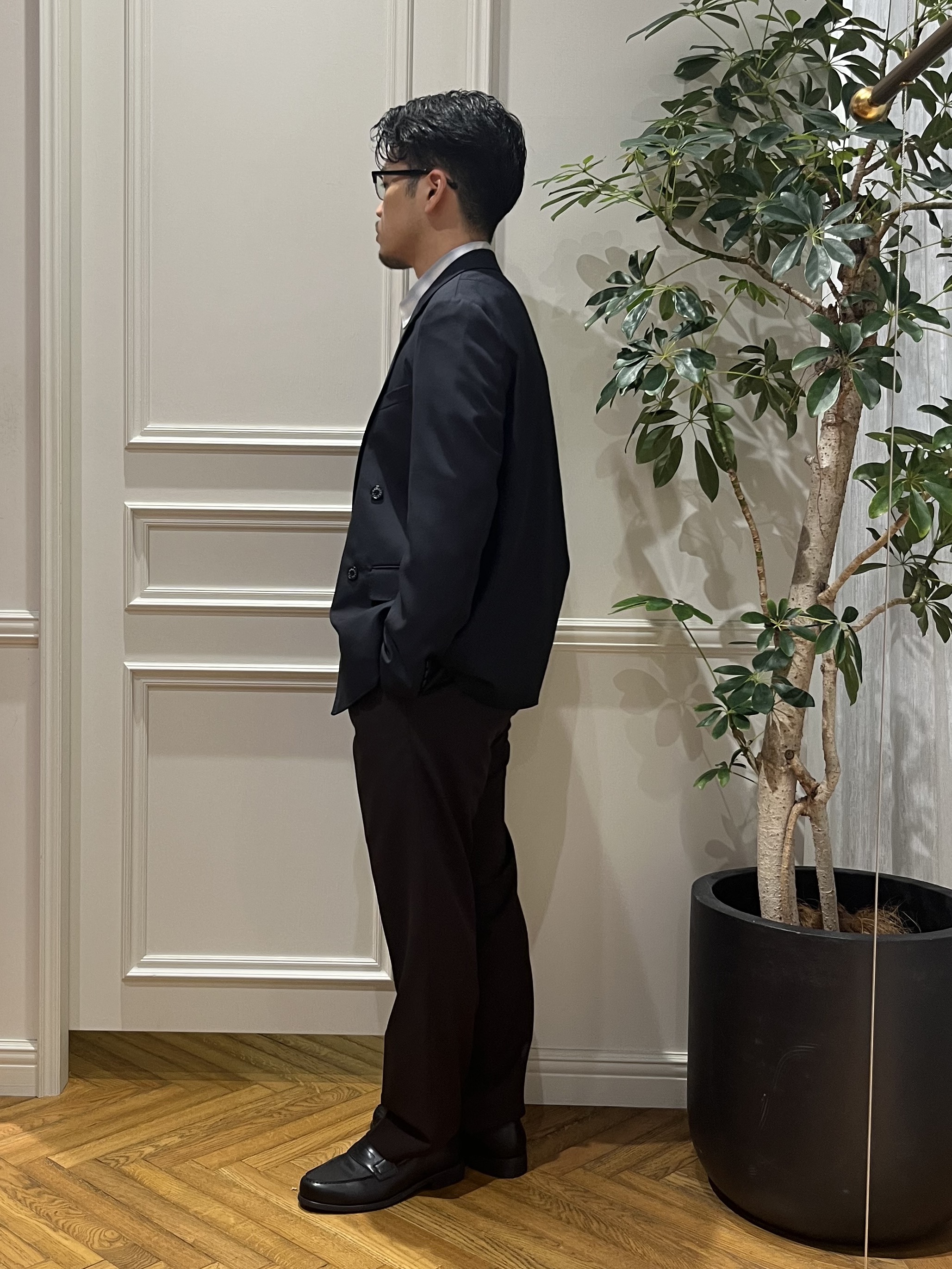 Tokuさんの「DRESSTERIOR｜【セットアップ可】イージーケア ウールブレンドジャケット」を使ったコーディネート