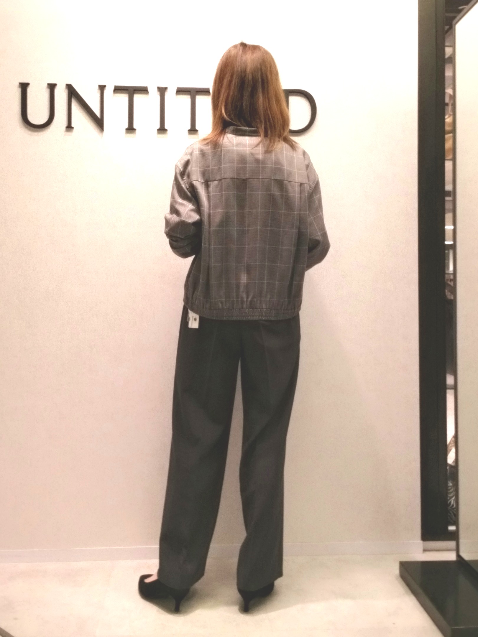 もりさんの「UNTITLED｜【セットアップ可/秋羽織り】メランジツイルシャツ」を使ったコーディネート